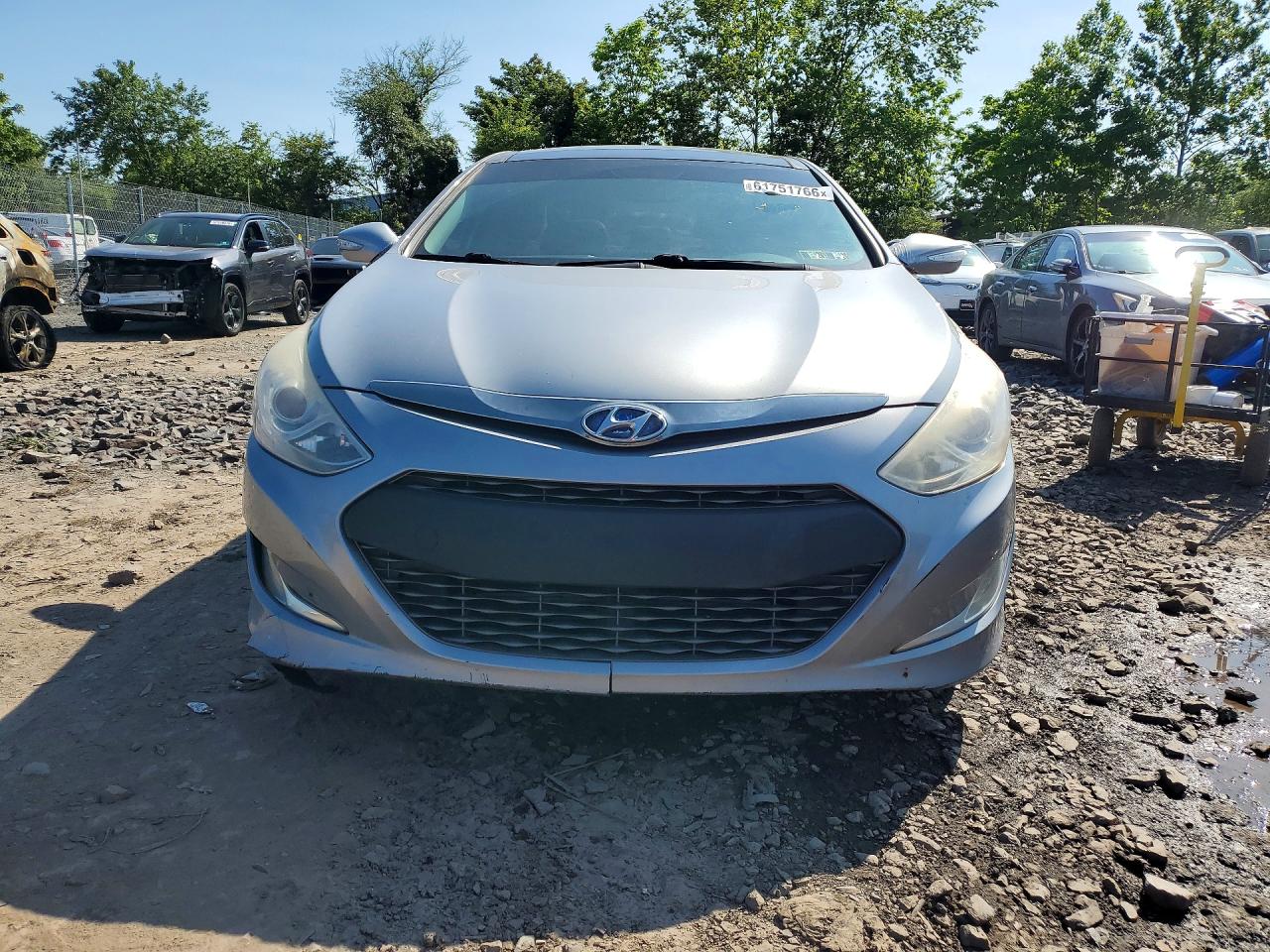 2015 Hyundai Sonata Hybrid Limited Gray vin: KMHEC4A42FA125893