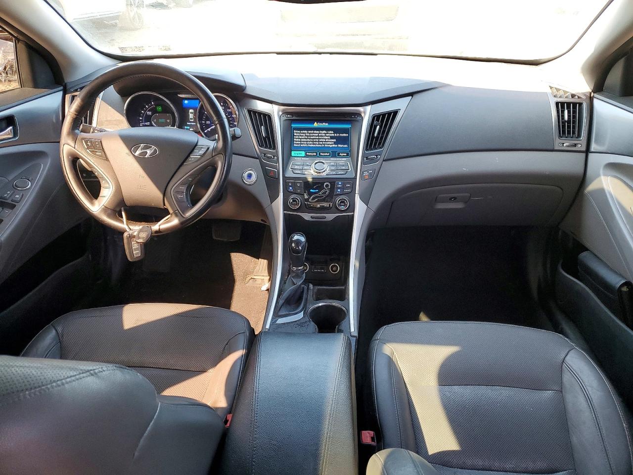 2015 Hyundai Sonata Hybrid Limited Gray vin: KMHEC4A42FA125893