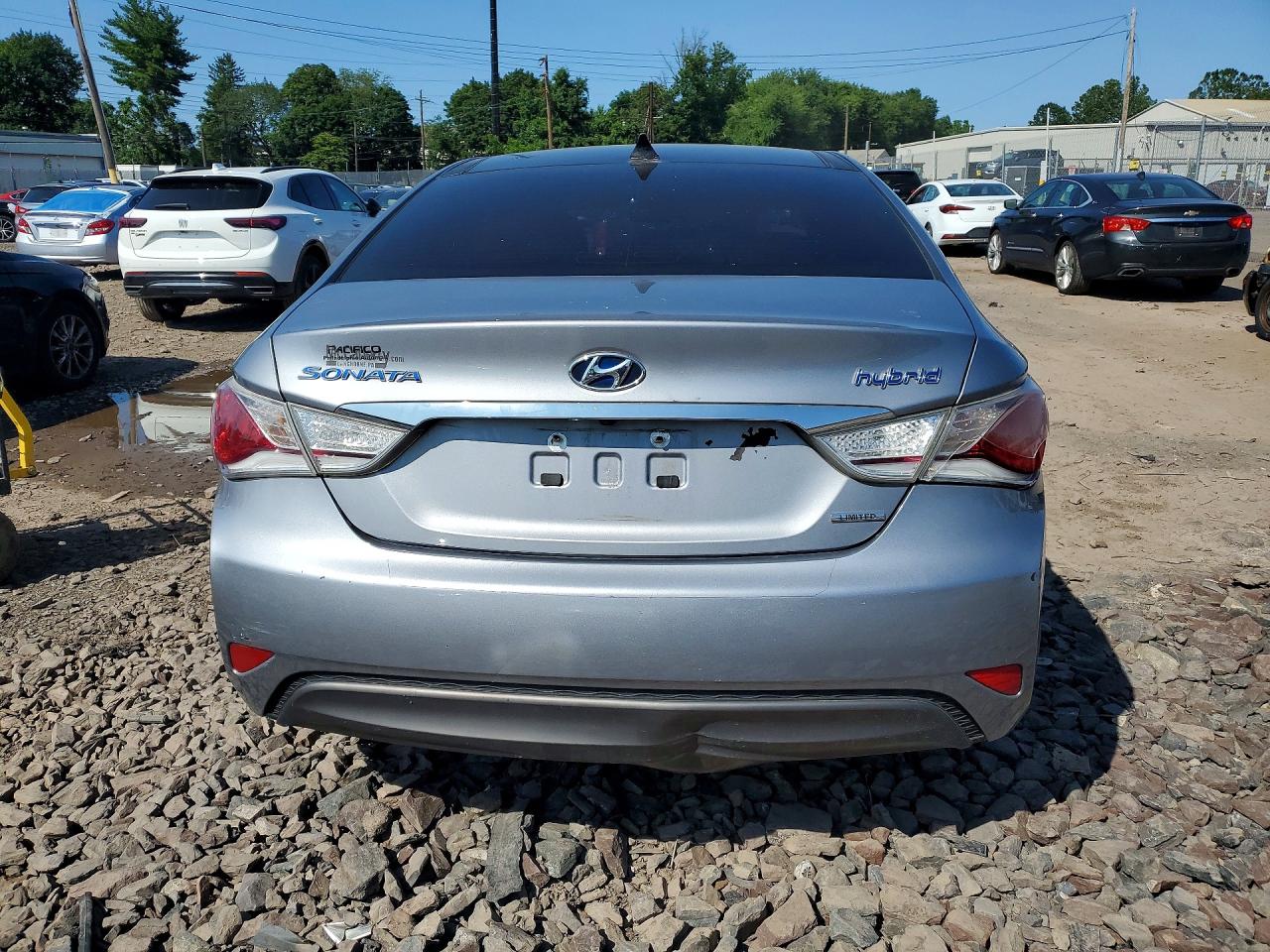 2015 Hyundai Sonata Hybrid Limited Gray vin: KMHEC4A42FA125893