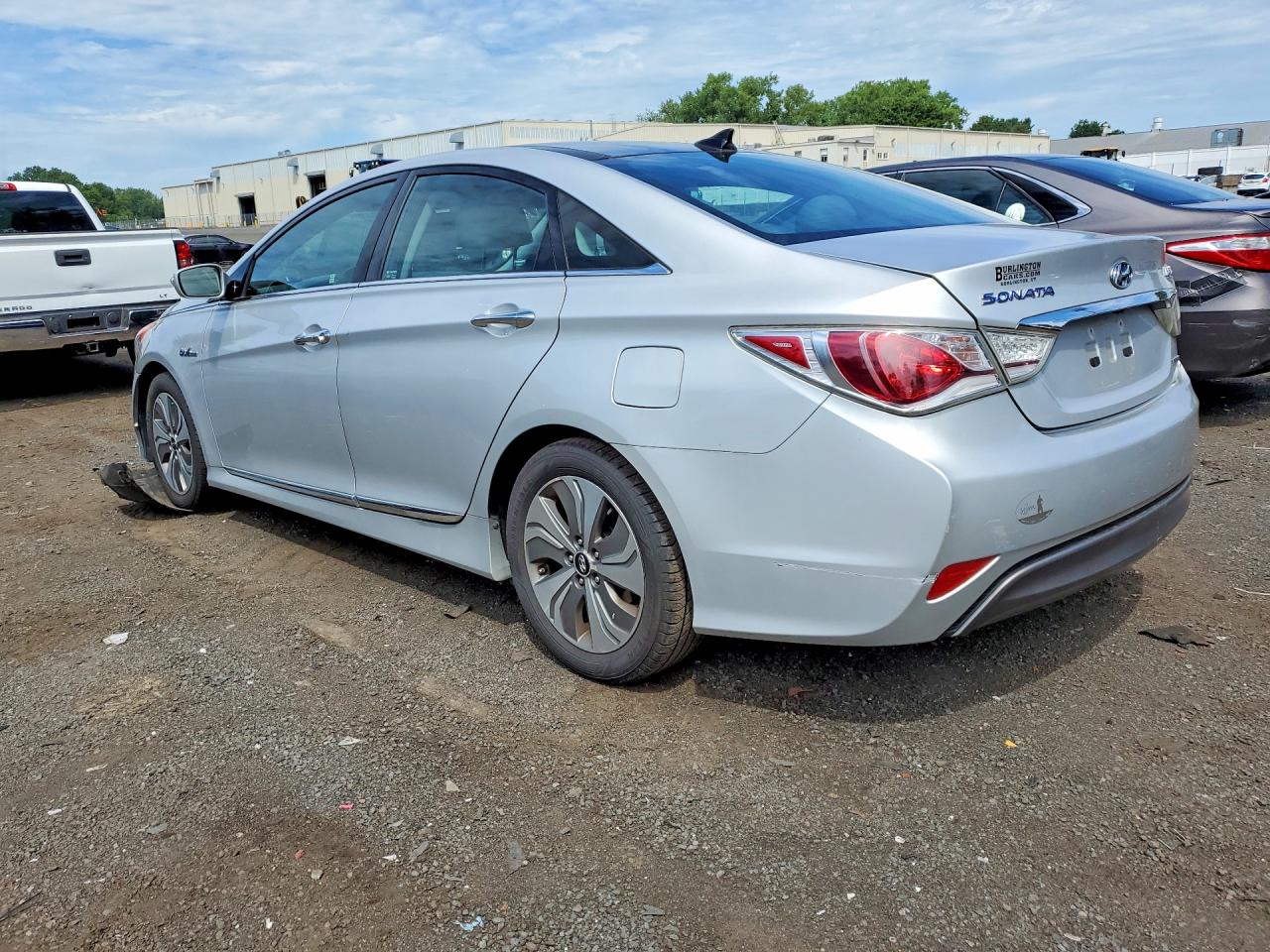 2015 Hyundai Sonata Hybrid Limited Silver vin: KMHEC4A42FA126218