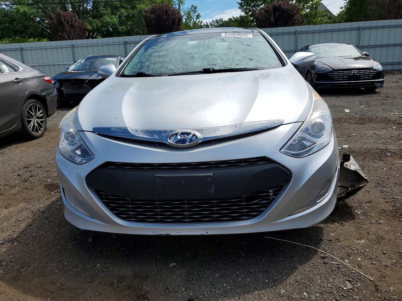 2015 Hyundai Sonata Hybrid Limited Silver vin: KMHEC4A42FA126218
