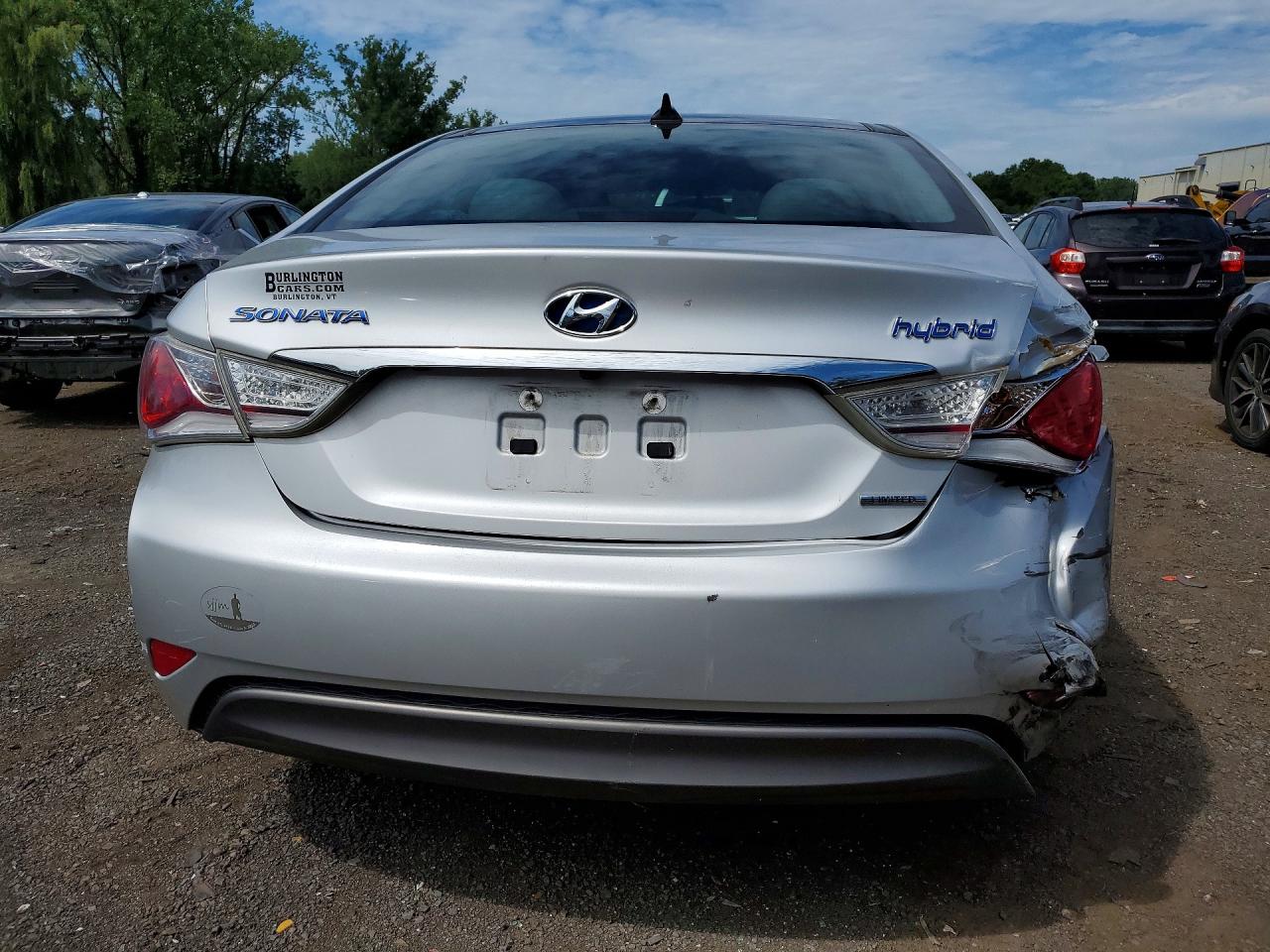 2015 Hyundai Sonata Hybrid Limited Silver vin: KMHEC4A42FA126218
