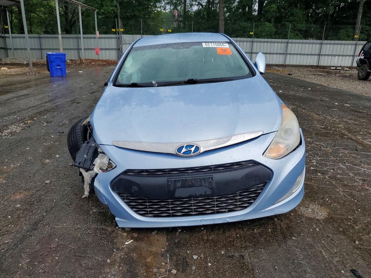 2015 Hyundai Sonata Hybrid Base Blue vin: KMHEC4A42FA133878