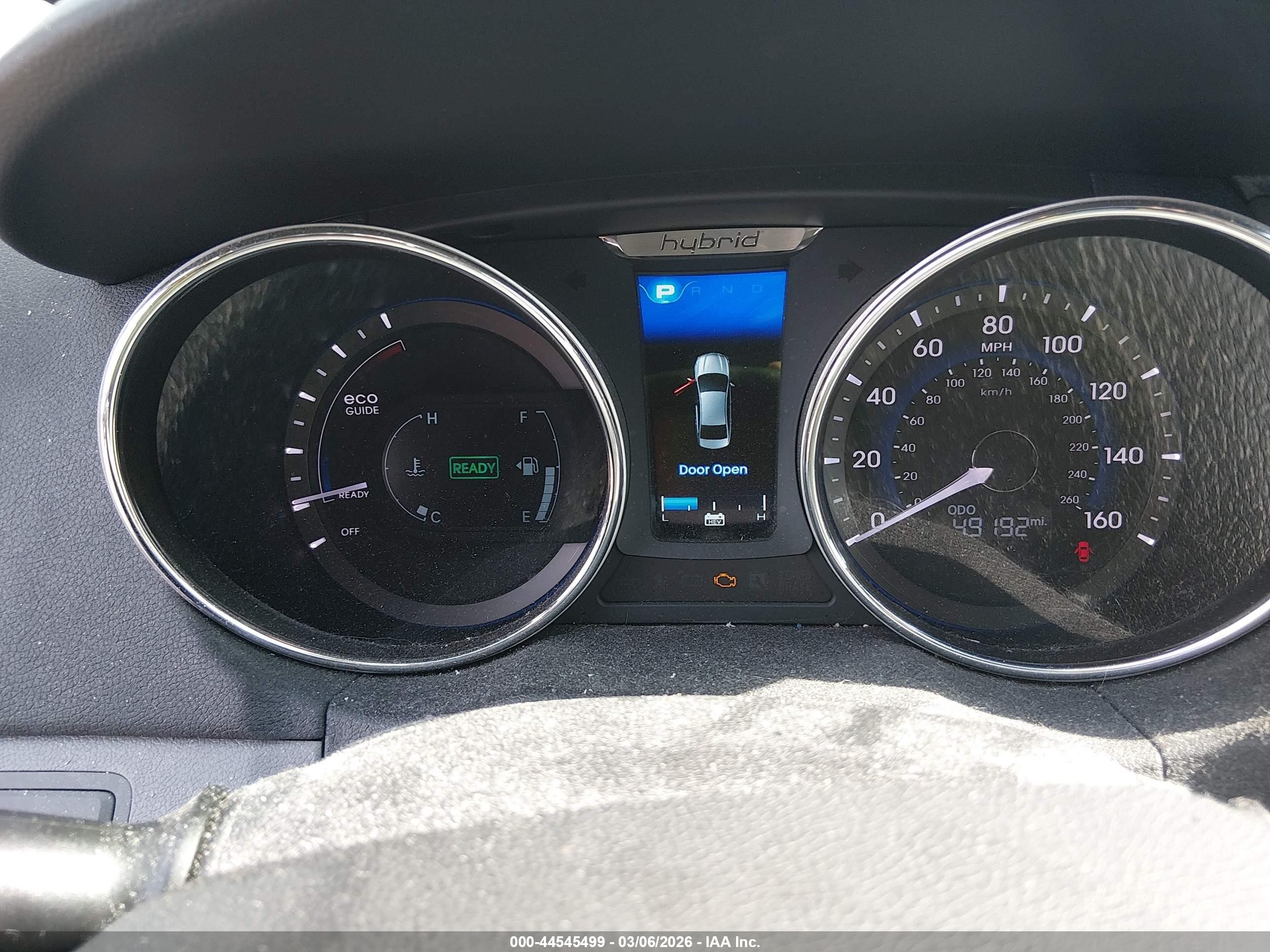 2015 Hyundai Sonata Hybrid   Light Blue vin: KMHEC4A42FA133881