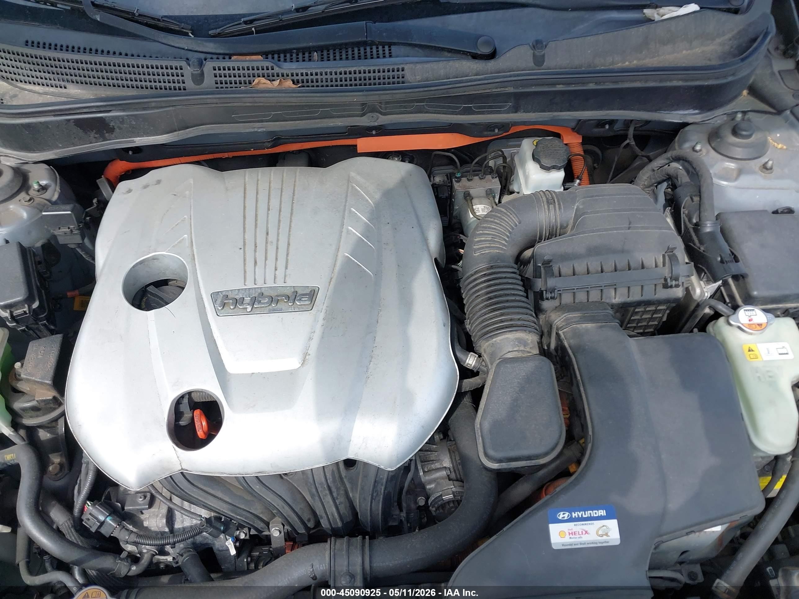 2015 Hyundai Sonata Hybrid Limited Gray vin: KMHEC4A42FA136182