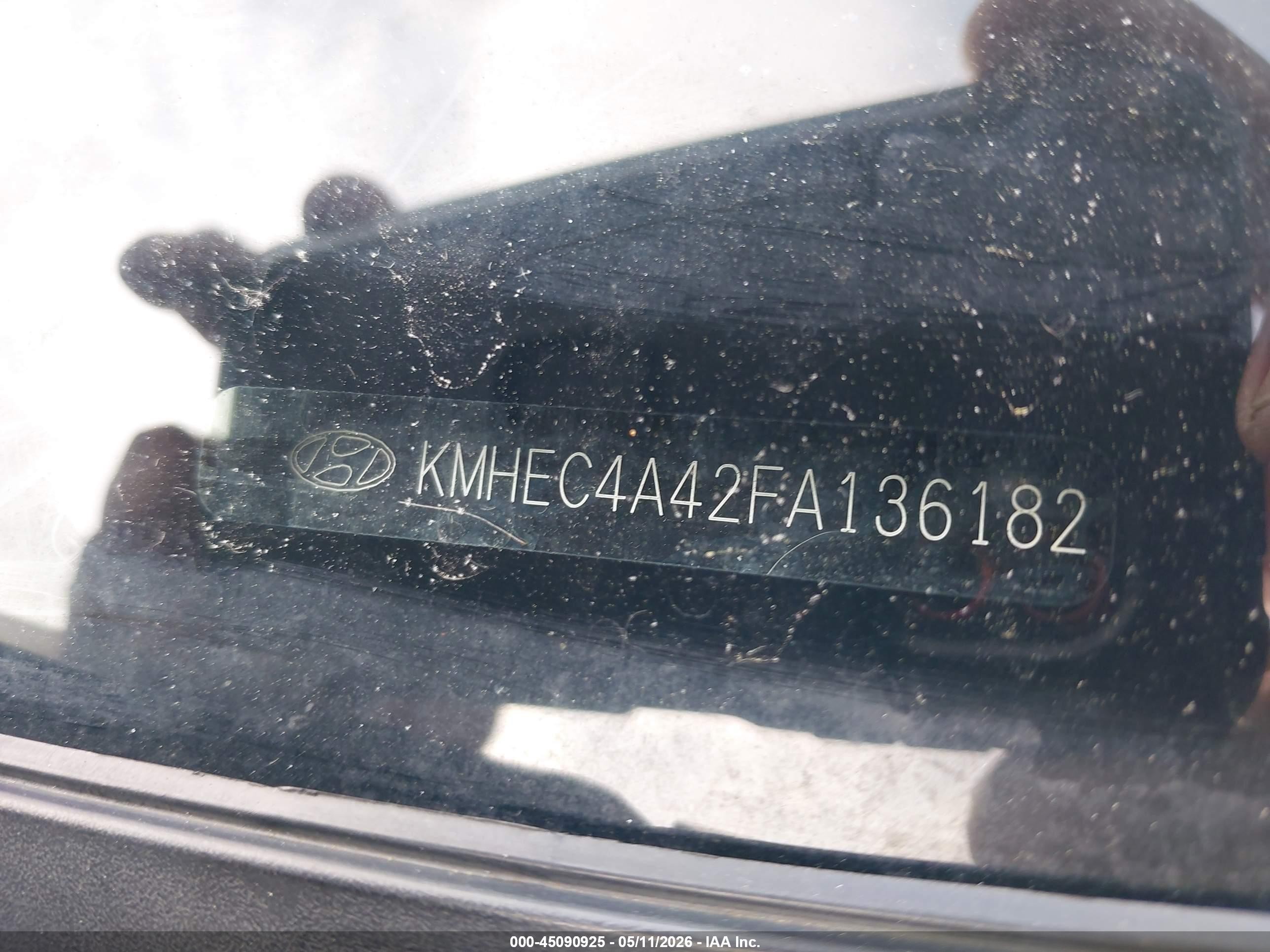 2015 Hyundai Sonata Hybrid Limited Gray vin: KMHEC4A42FA136182