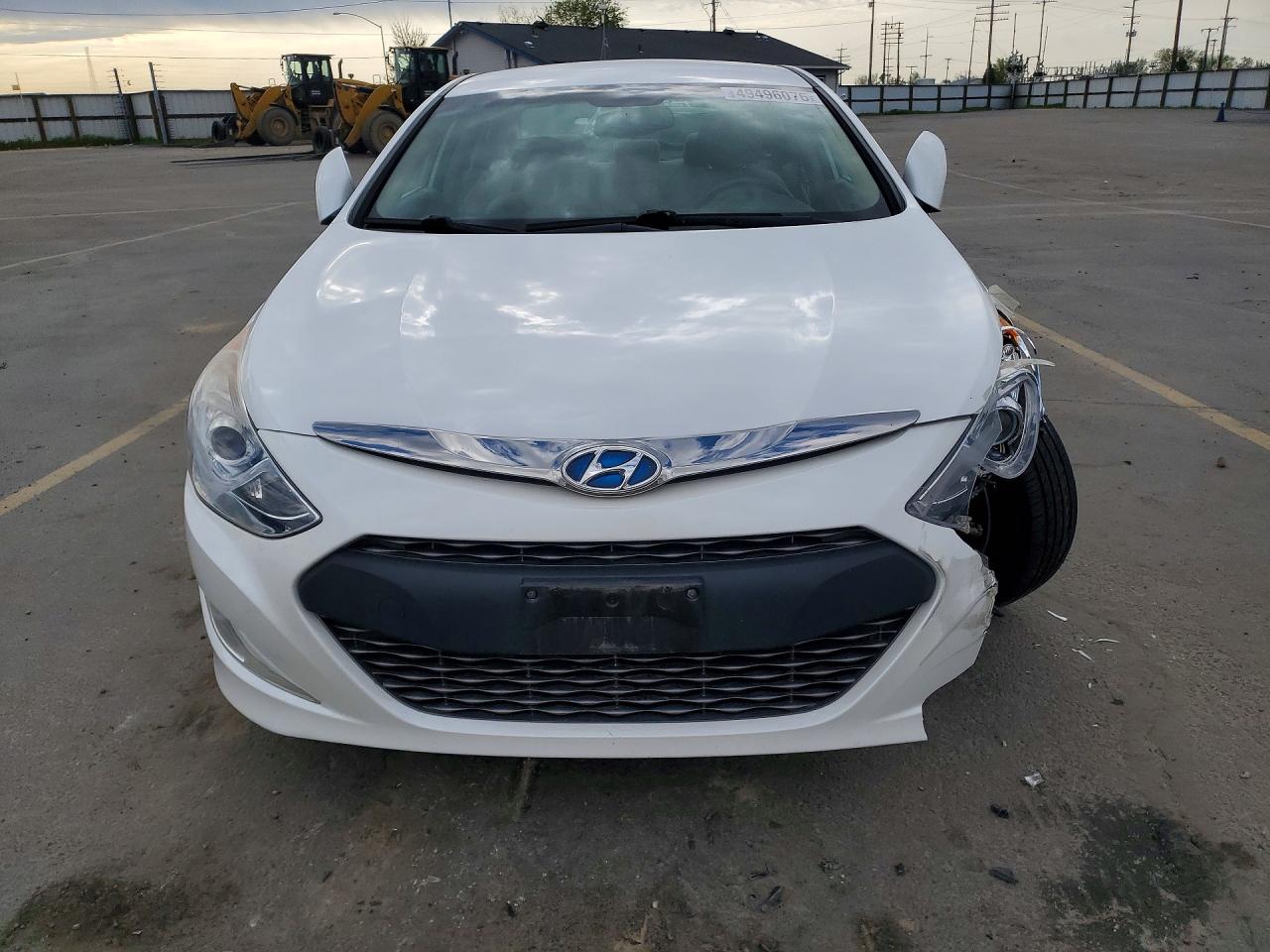 2015 Hyundai Sonata Hybrid White vin: KMHEC4A42FA136988