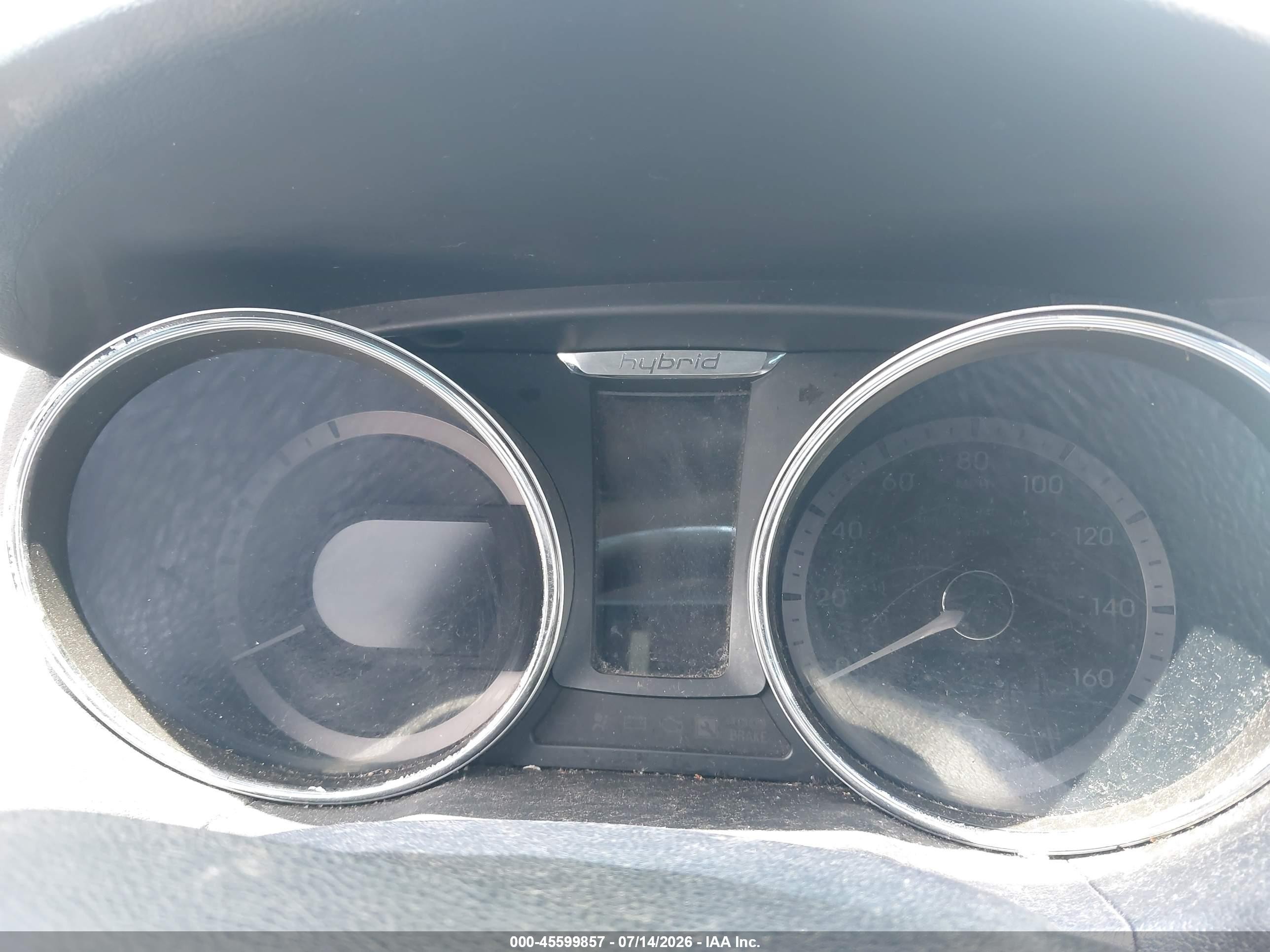 2015 Hyundai Sonata Hybrid Серебряный vin: KMHEC4A42FA137459