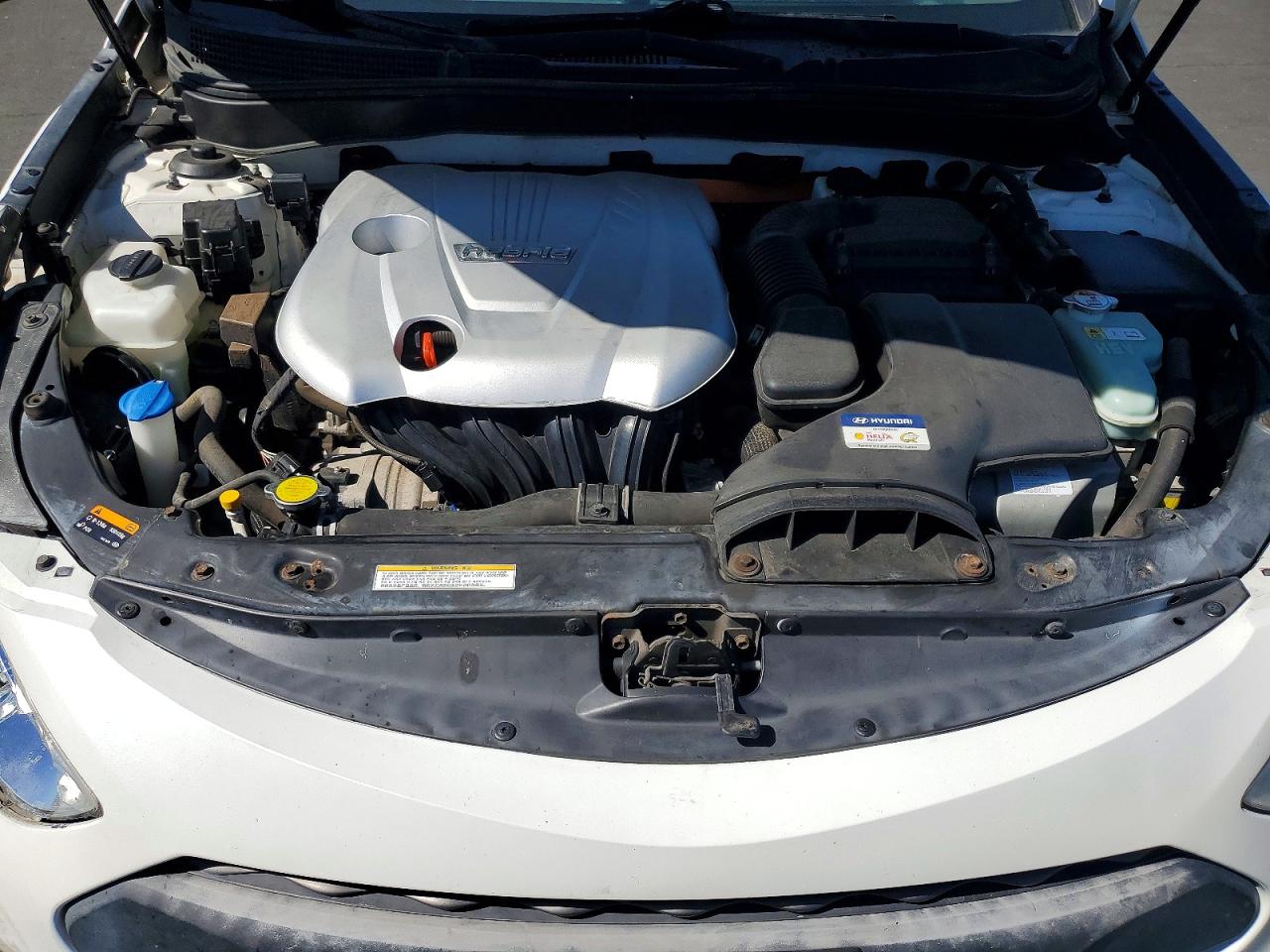 2015 Hyundai Sonata Hybrid Base White vin: KMHEC4A42FA137901