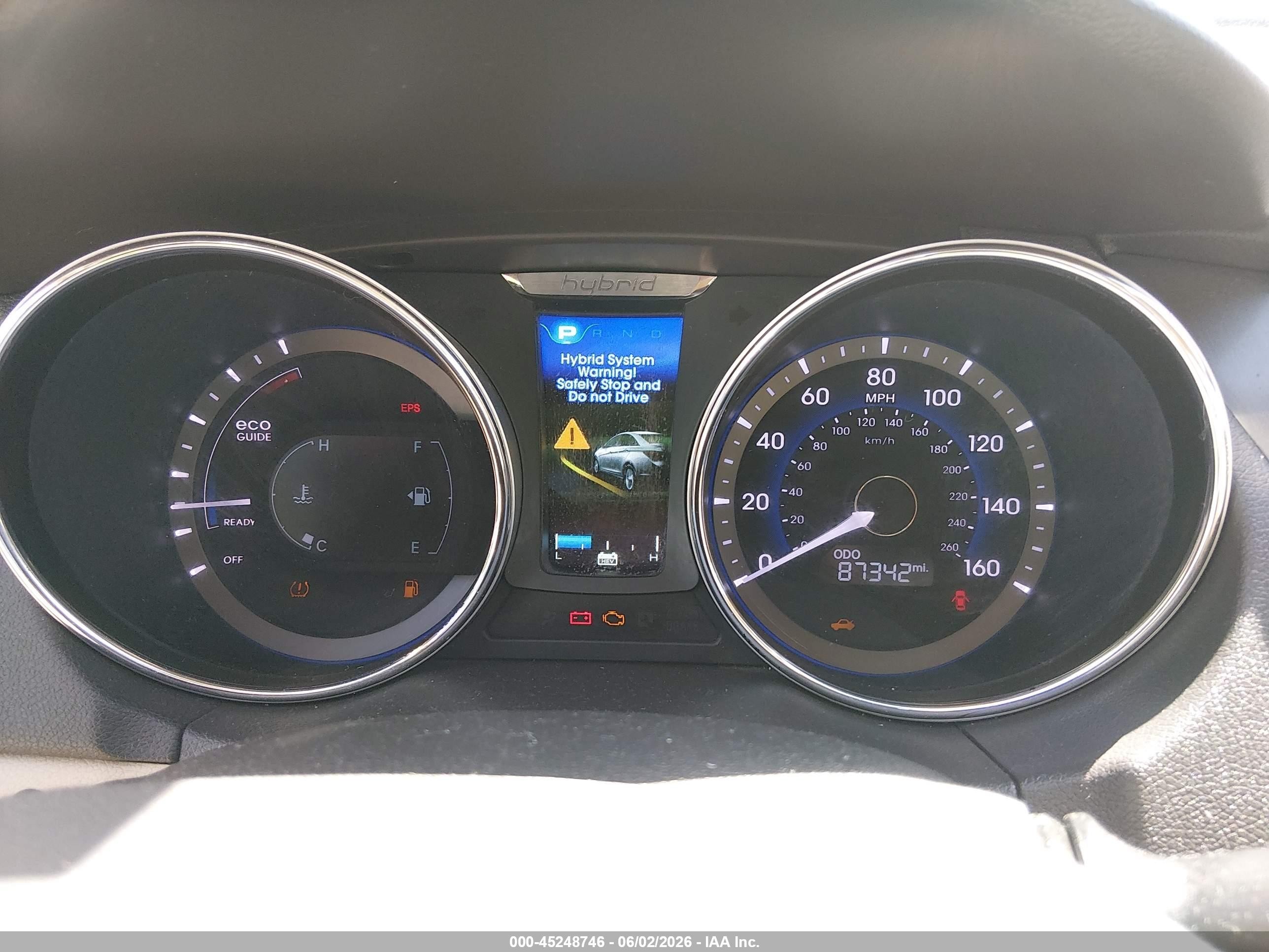 2015 Hyundai Sonata Hybrid   White vin: KMHEC4A42FA139647