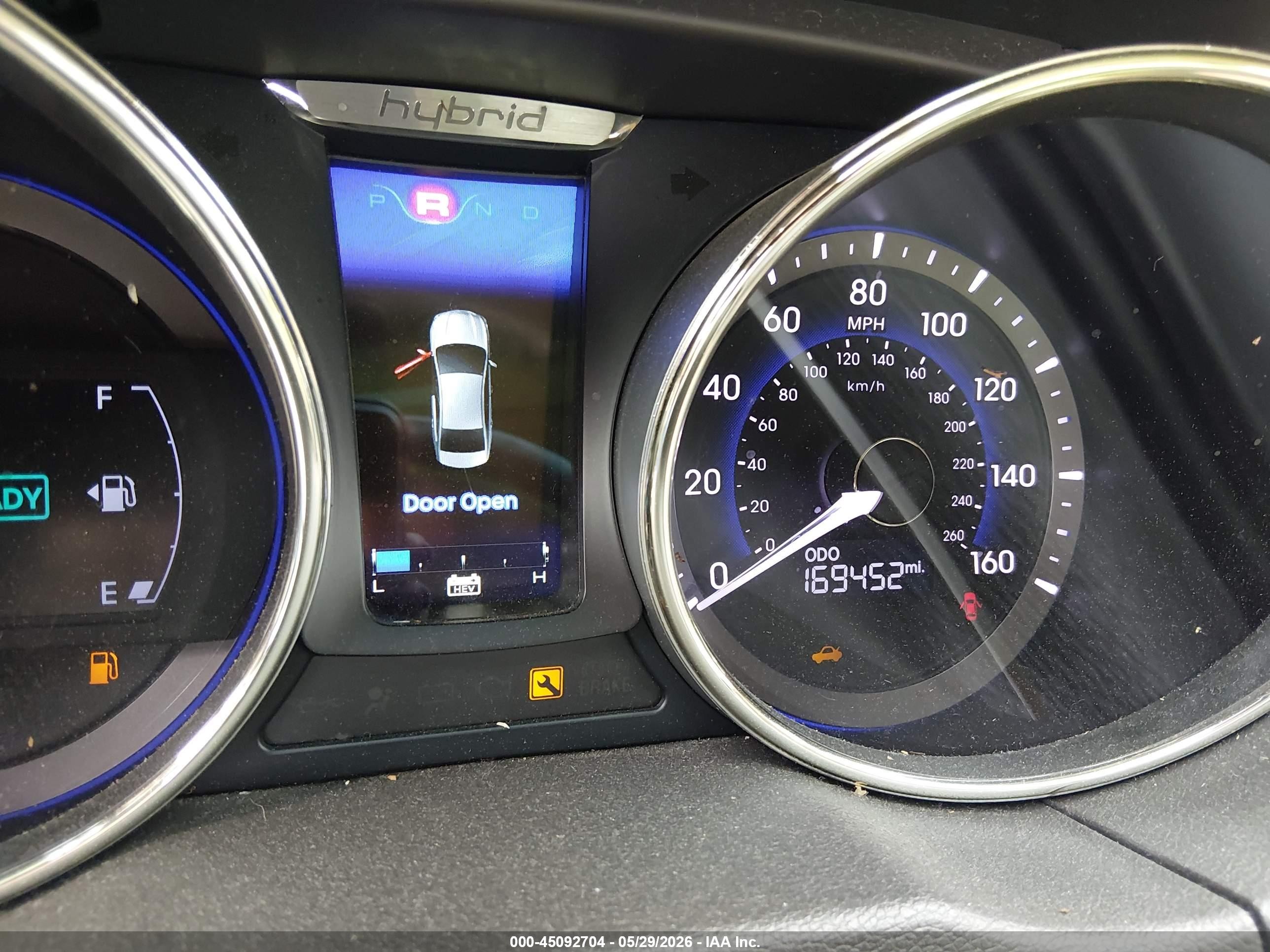 2011 Hyundai Sonata Hybrid   White vin: KMHEC4A43BA000606