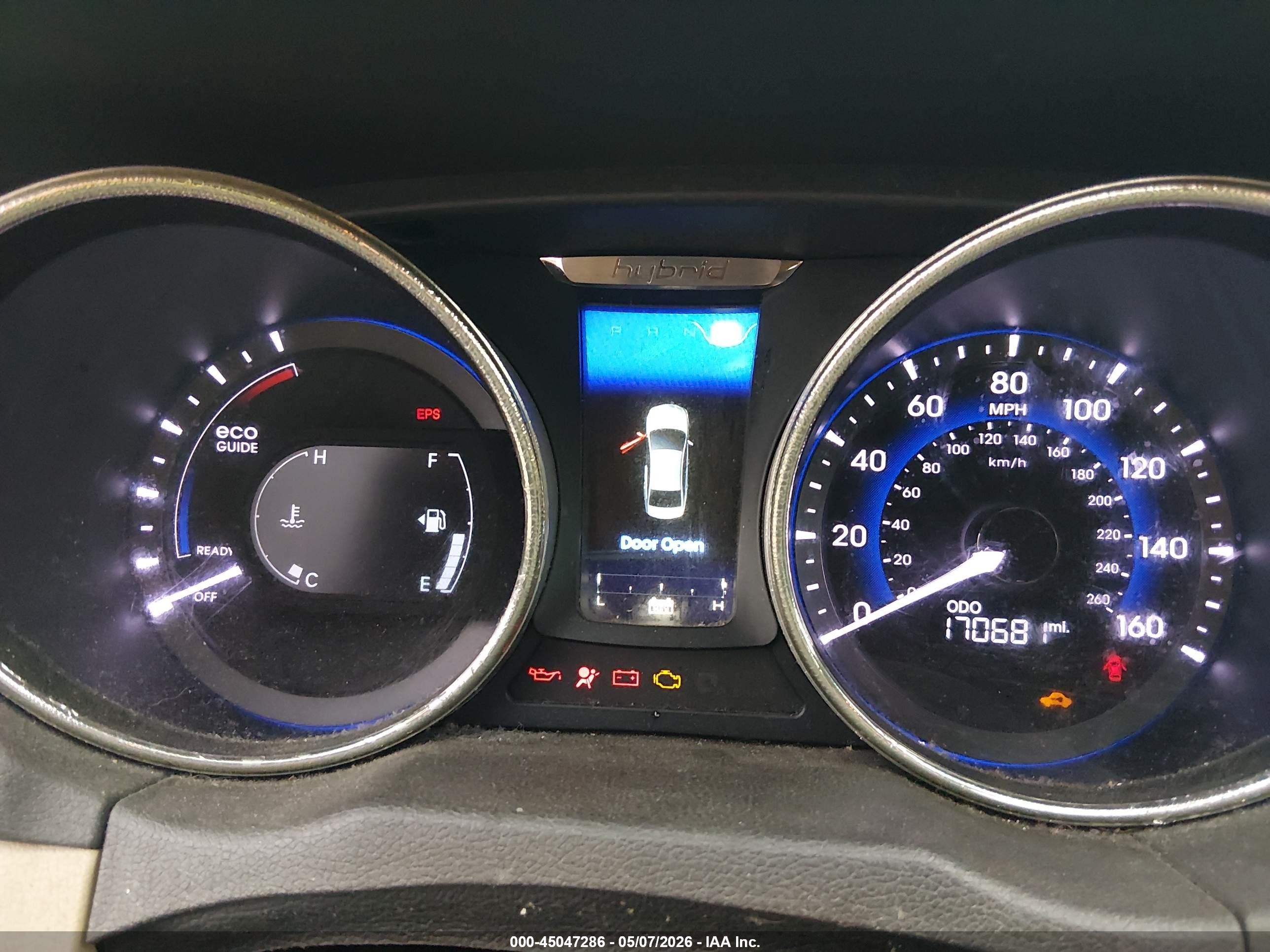 2011 Hyundai Sonata Hybrid   White vin: KMHEC4A43BA003618
