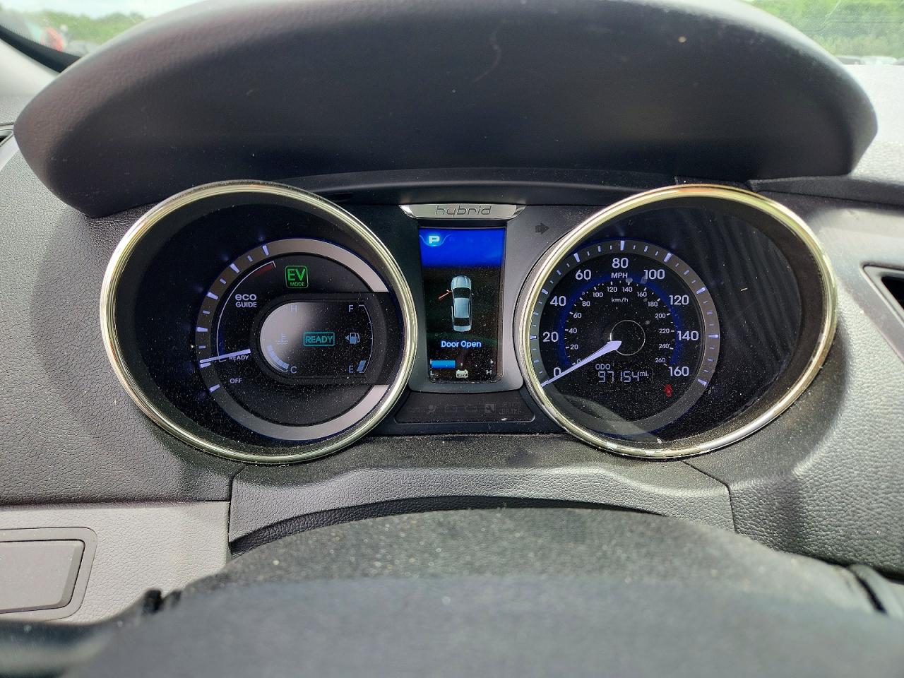 2011 Hyundai Sonata Hybrid Silver vin: KMHEC4A43BA004445