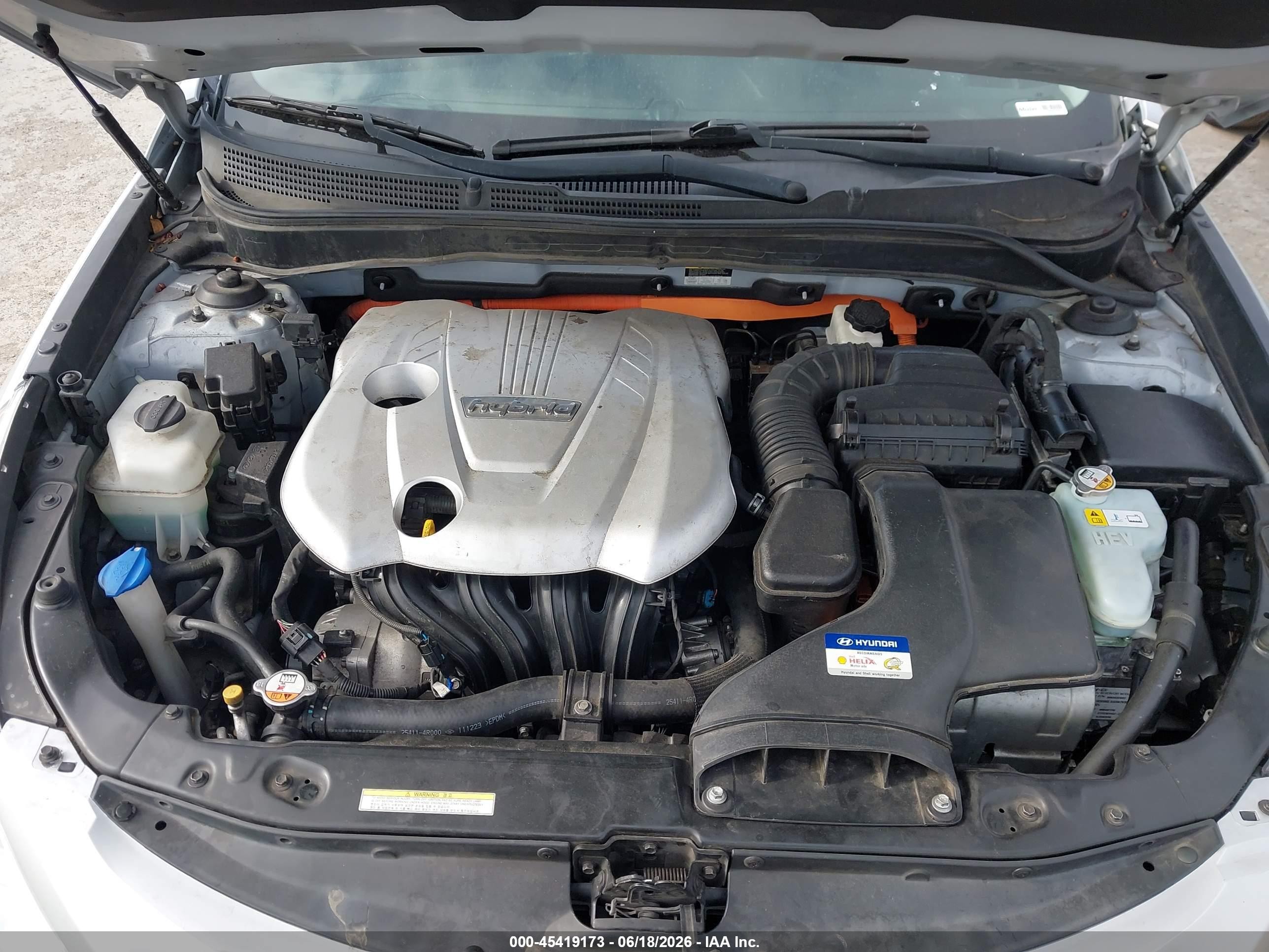 2012 Hyundai Sonata Hybrid   Gray vin: KMHEC4A43CA024521