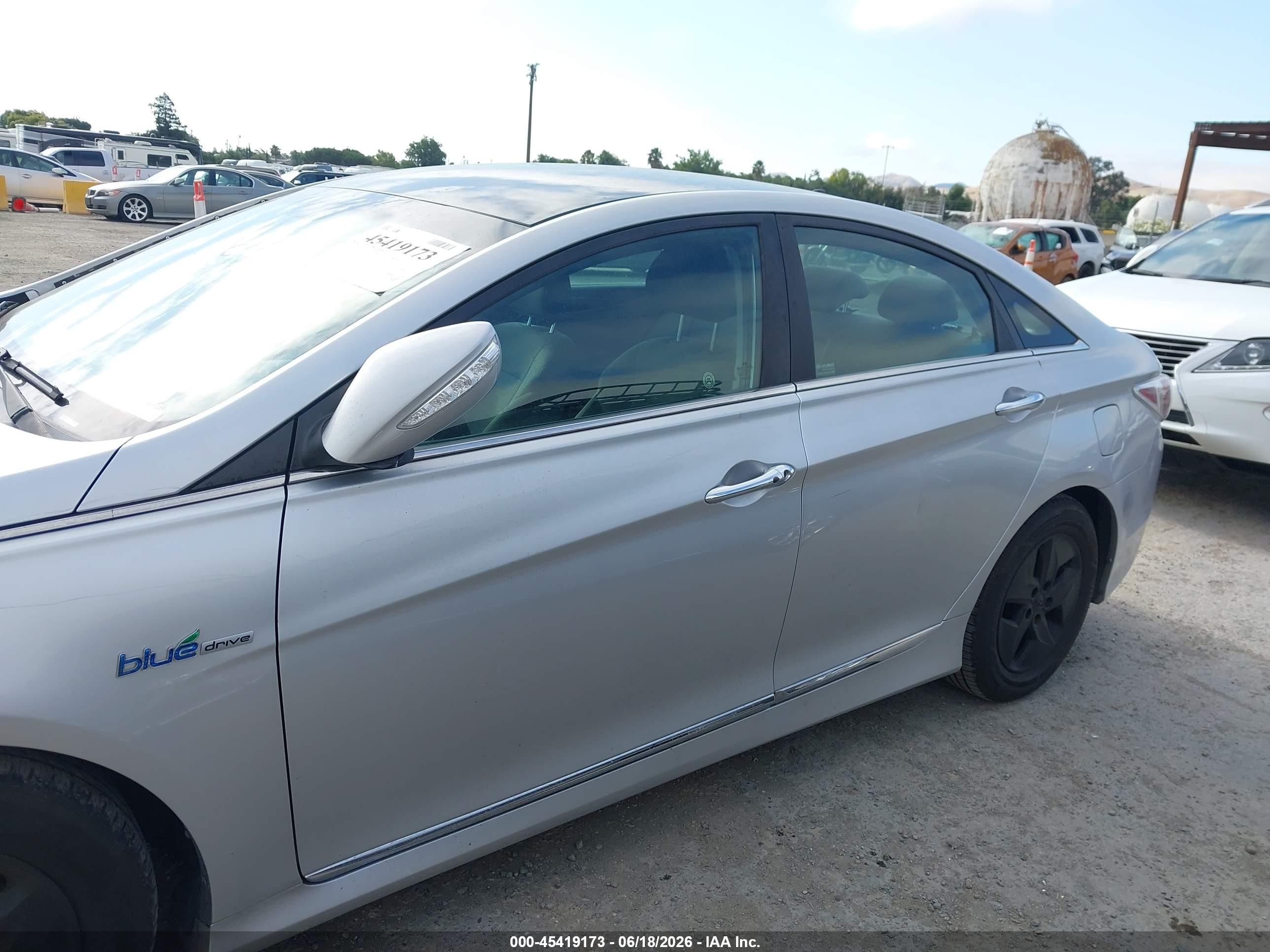 2012 Hyundai Sonata Hybrid   Gray vin: KMHEC4A43CA024521