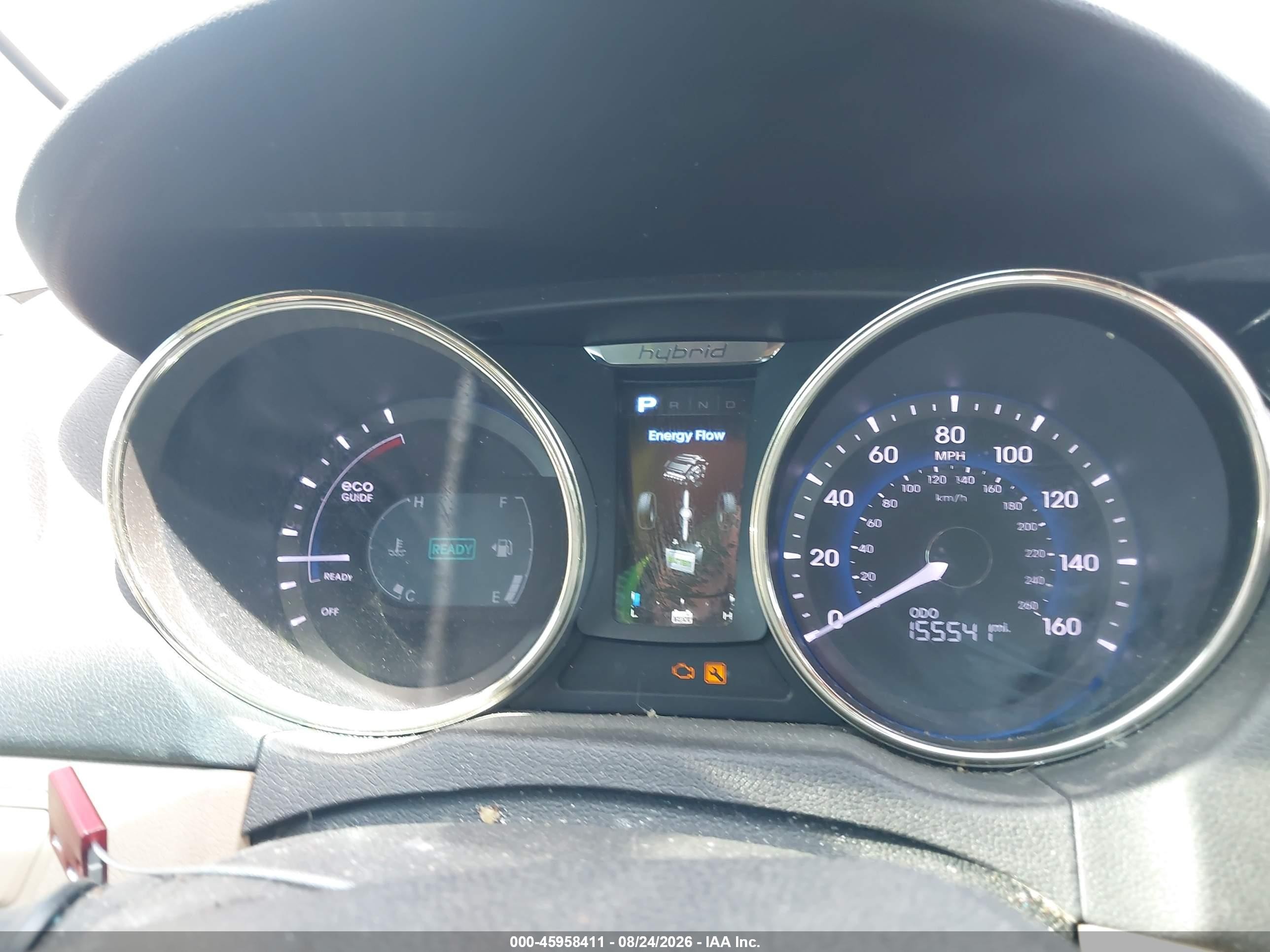 2012 Hyundai Sonata Hybrid   Red vin: KMHEC4A43CA025328
