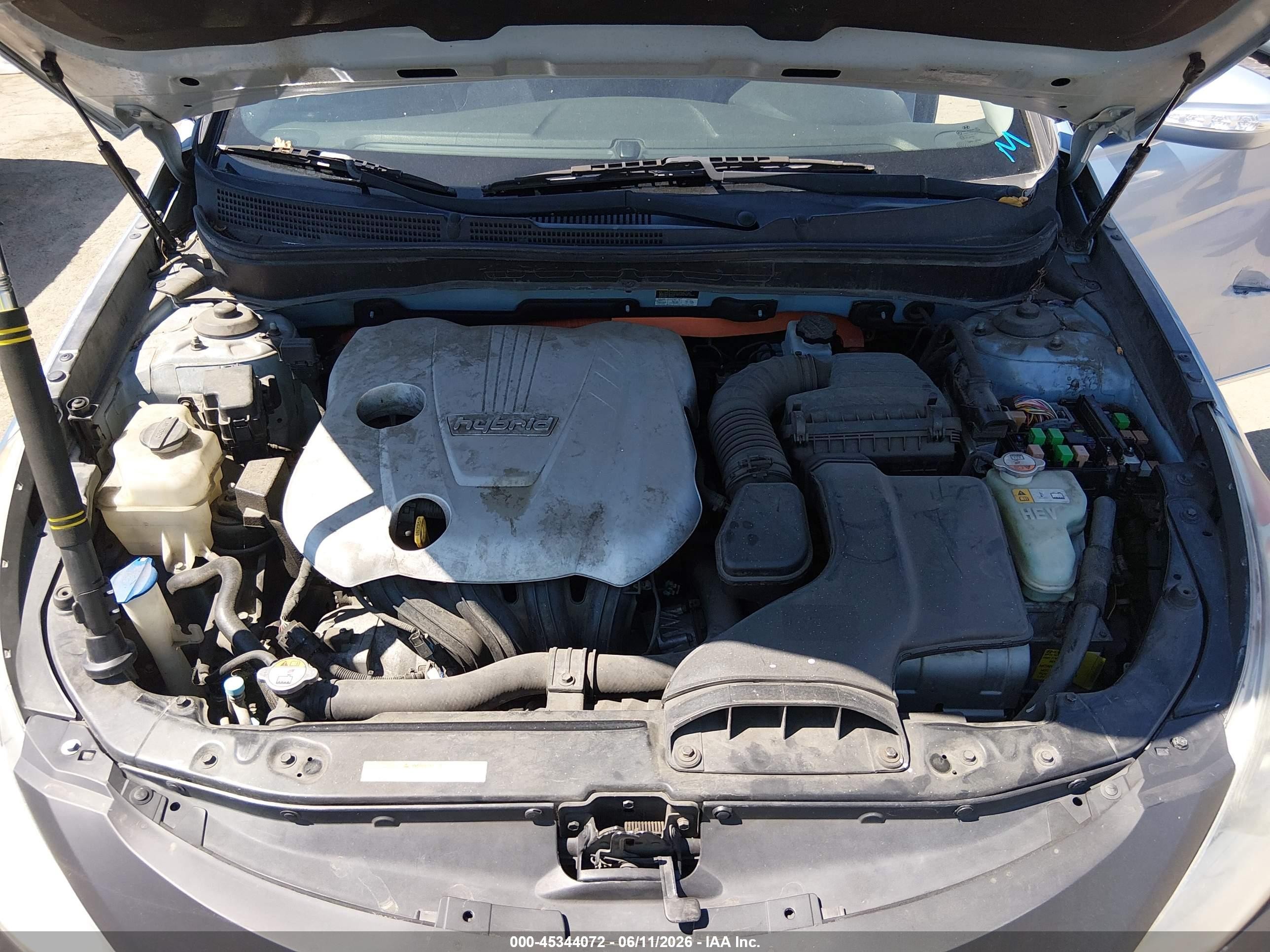 2012 Hyundai Sonata Hybrid Light Blue vin: KMHEC4A43CA027855