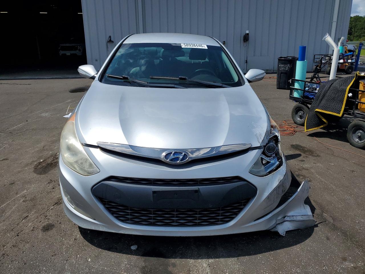 2012 Hyundai Sonata Hybrid Silver vin: KMHEC4A43CA029590
