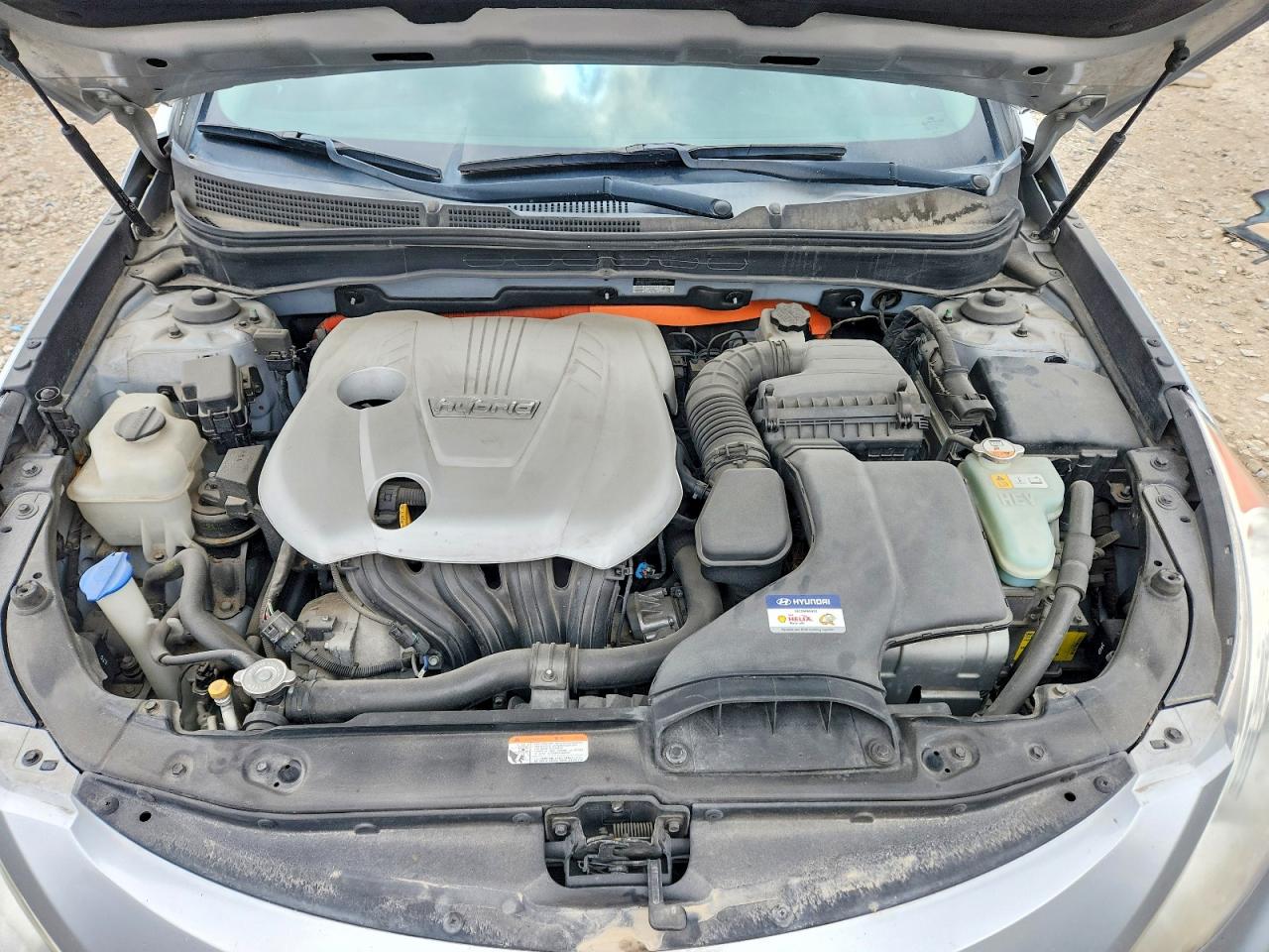 2012 Hyundai Sonata Hybrid Silver vin: KMHEC4A43CA035549