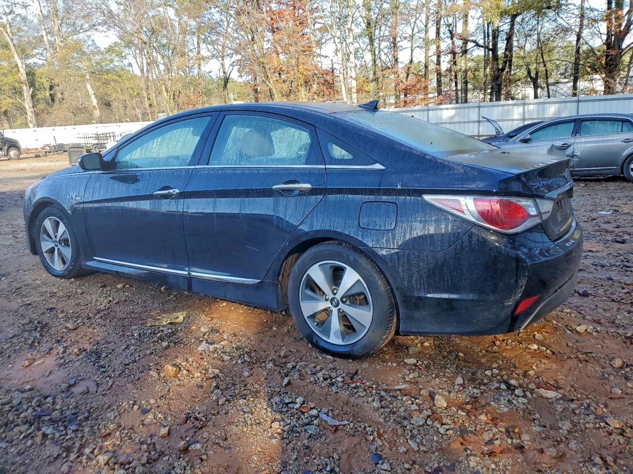2012 Hyundai Sonata Hybrid Black vin: KMHEC4A43CA057373