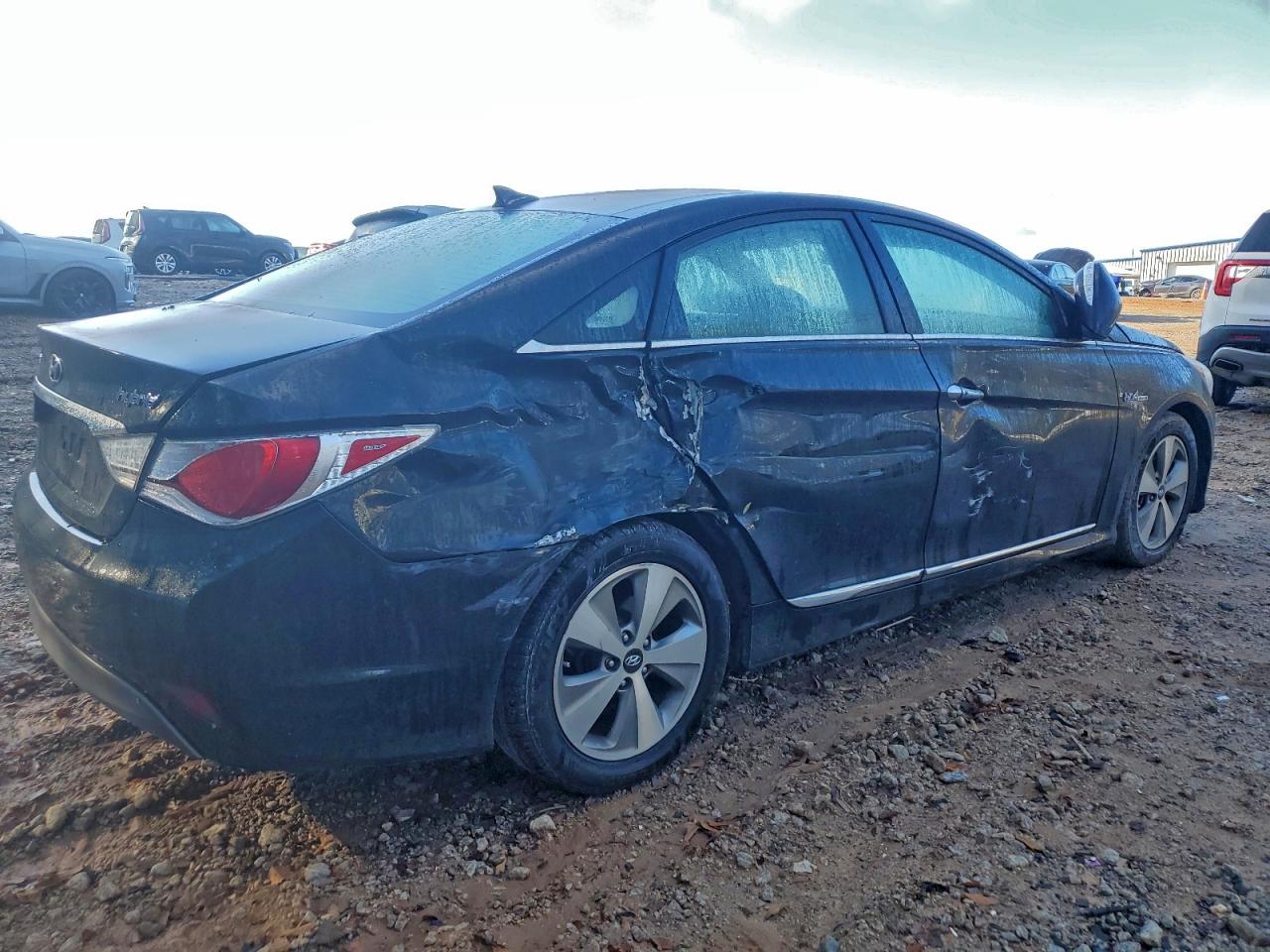 2012 Hyundai Sonata Hybrid Black vin: KMHEC4A43CA057373
