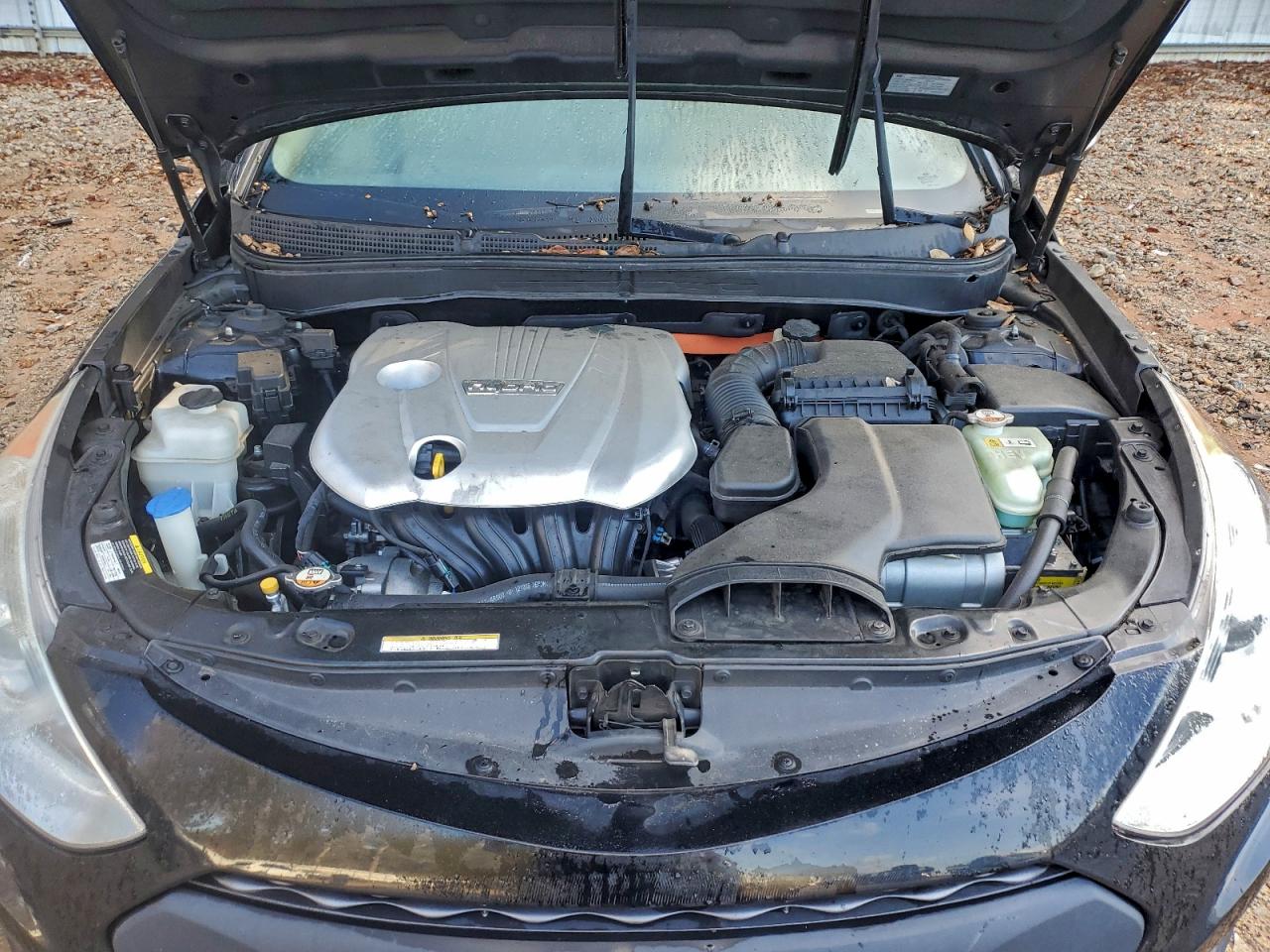 2012 Hyundai Sonata Hybrid Black vin: KMHEC4A43CA057373