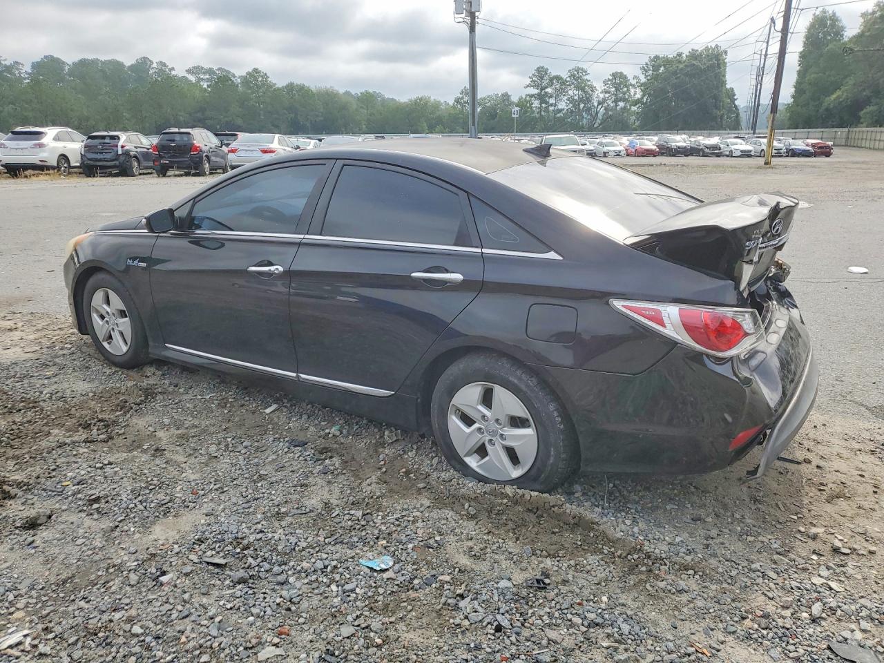 2012 Hyundai Sonata Hybrid Black vin: KMHEC4A43CA059351