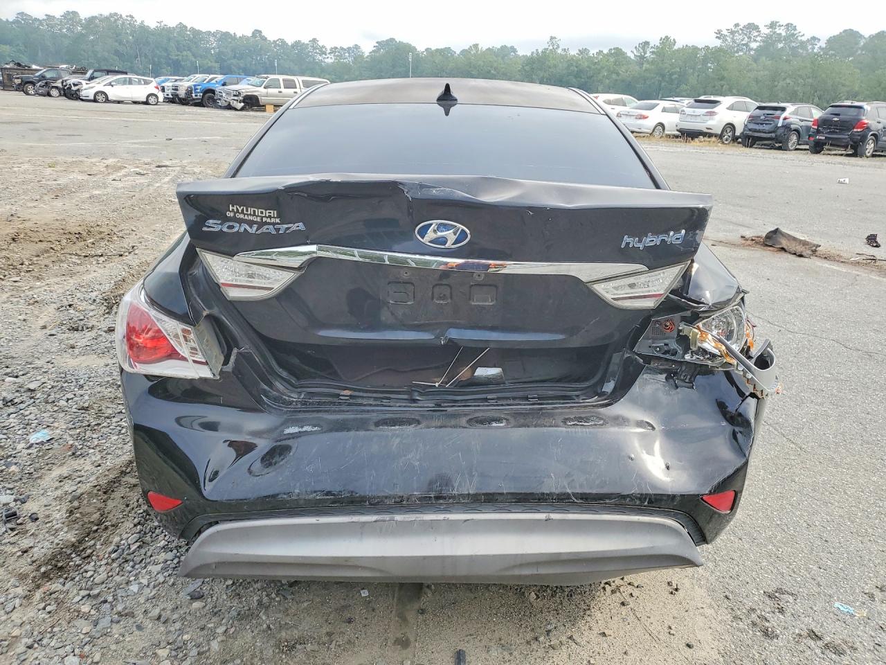 2012 Hyundai Sonata Hybrid Black vin: KMHEC4A43CA059351