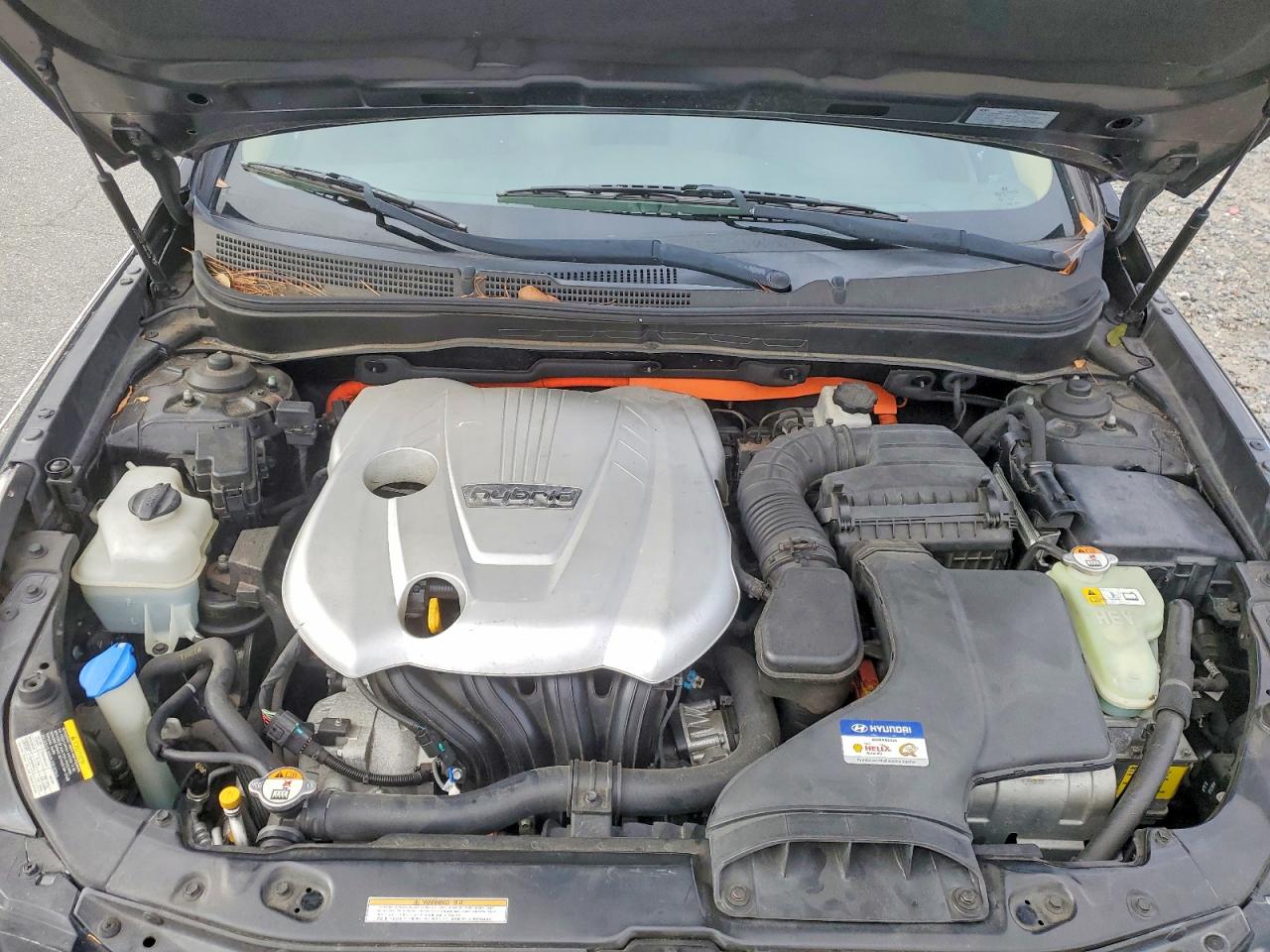 2012 Hyundai Sonata Hybrid Black vin: KMHEC4A43CA059351