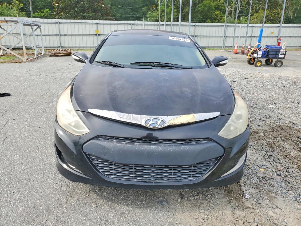 2012 Hyundai Sonata Hybrid Black vin: KMHEC4A43CA059351
