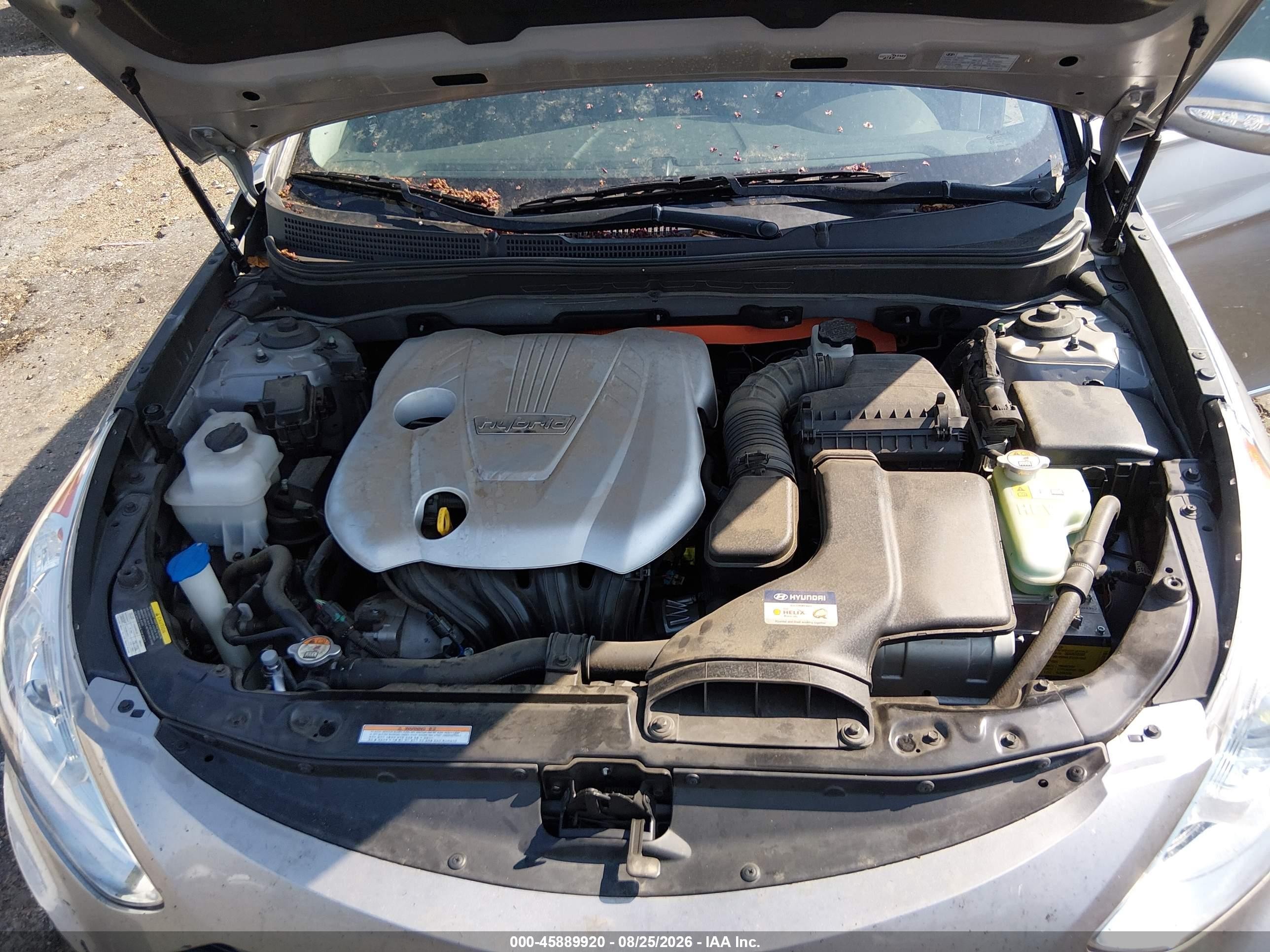 2012 Hyundai Sonata Hybrid   Silver vin: KMHEC4A43CA059964