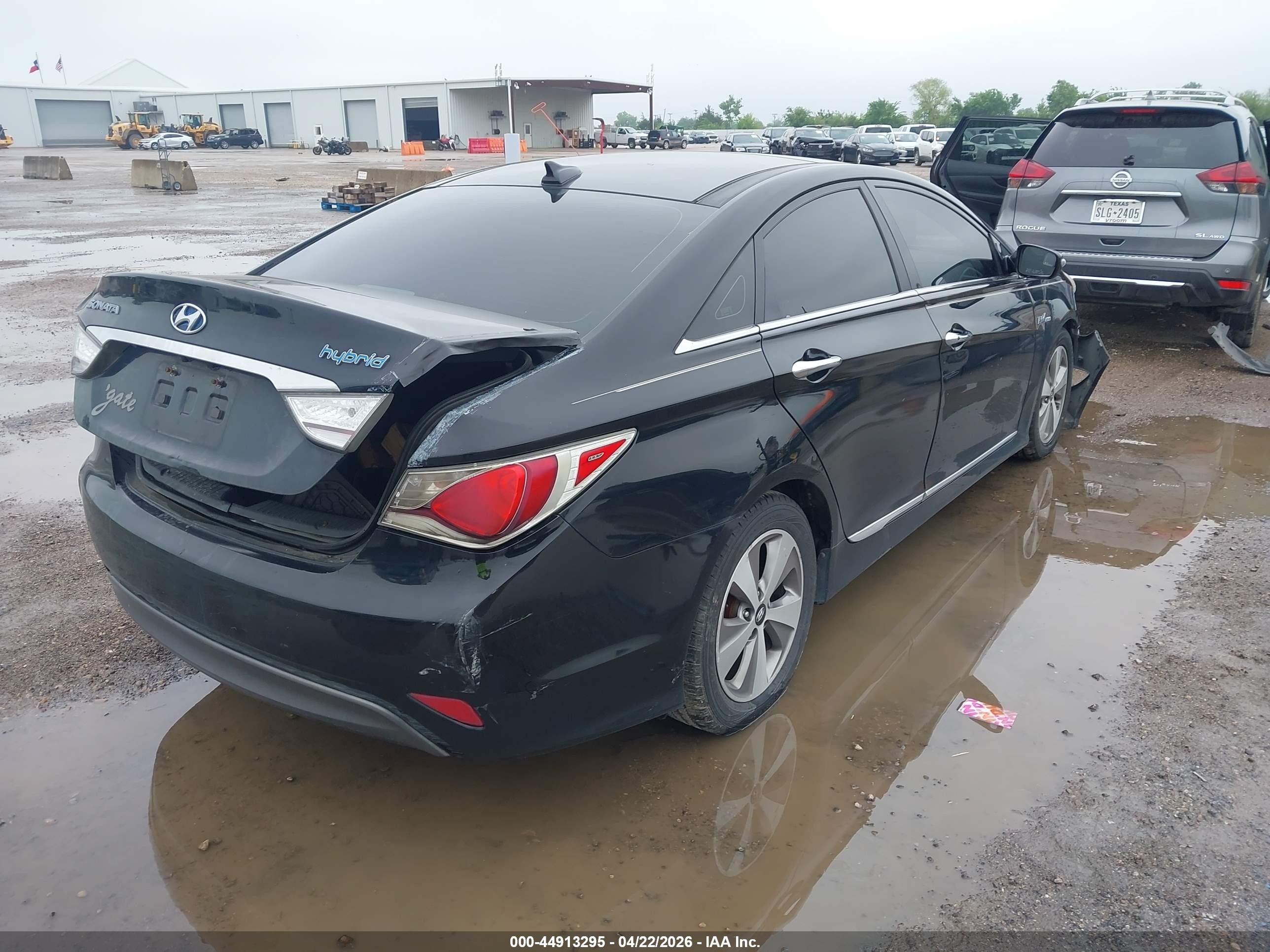 2012 Hyundai Sonata Hybrid   Black vin: KMHEC4A43CA060421