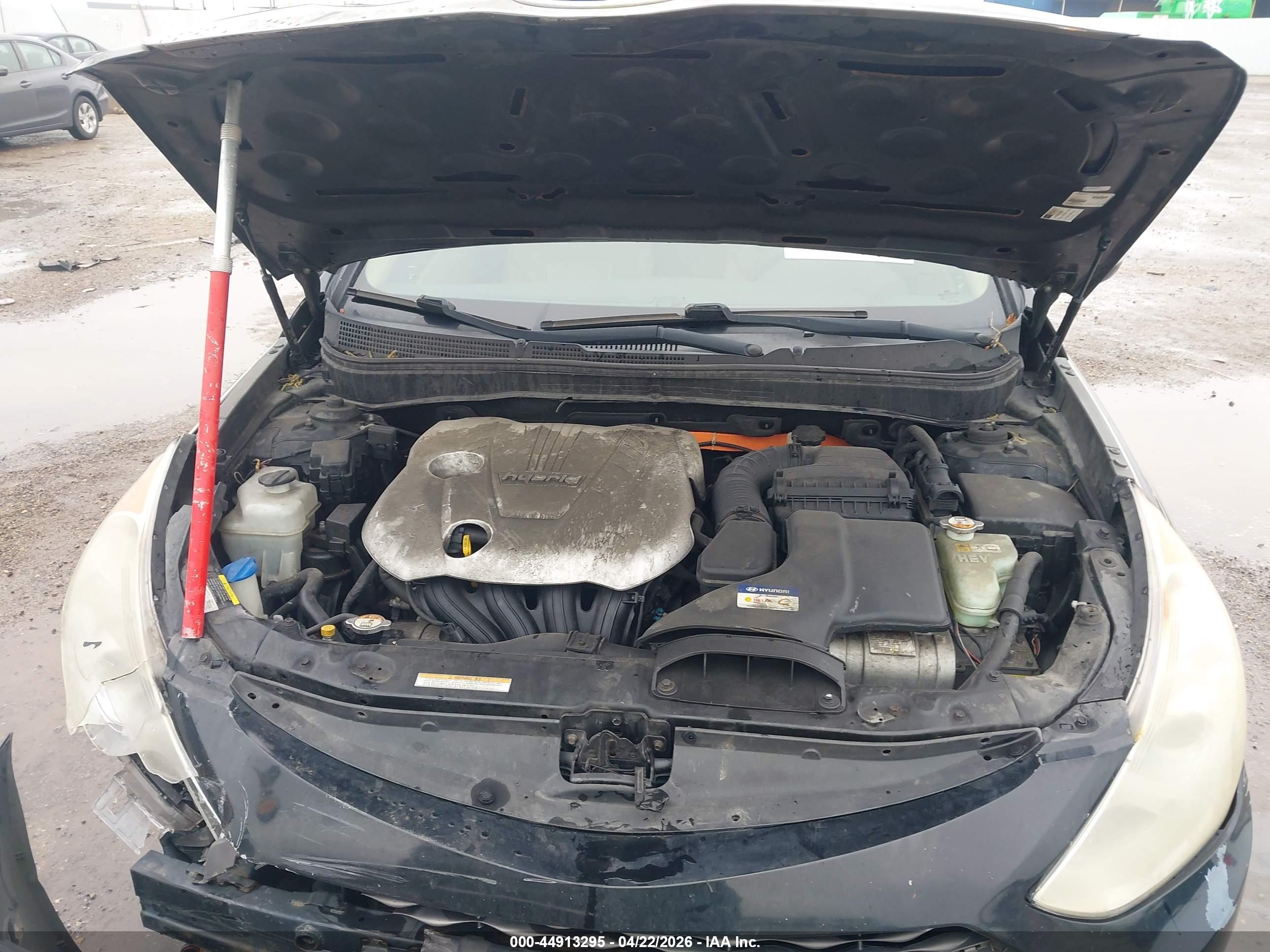 2012 Hyundai Sonata Hybrid   Black vin: KMHEC4A43CA060421