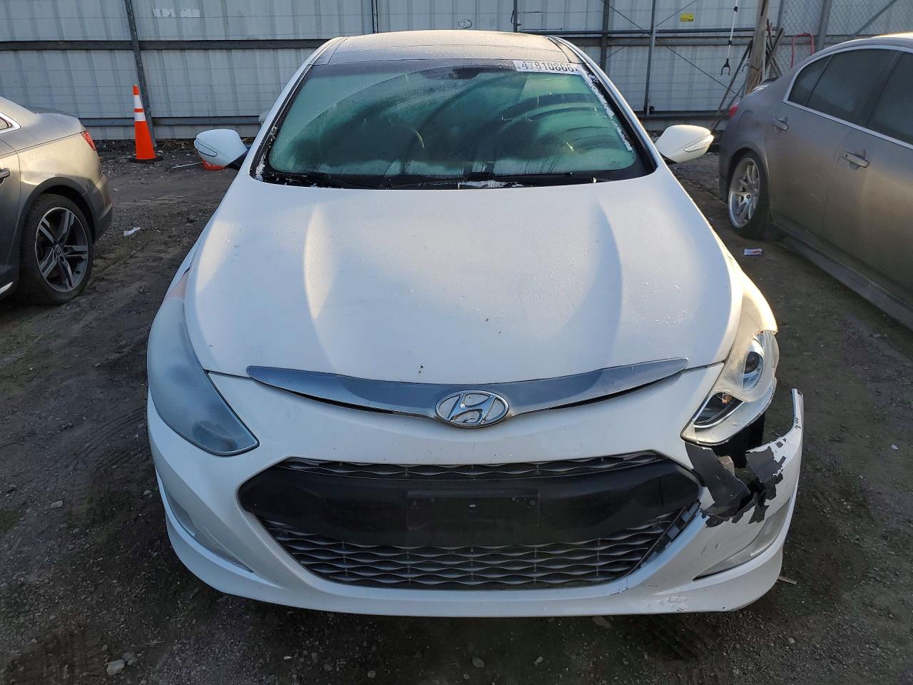 2013 Hyundai Sonata Hybrid Limited White vin: KMHEC4A43DA050909
