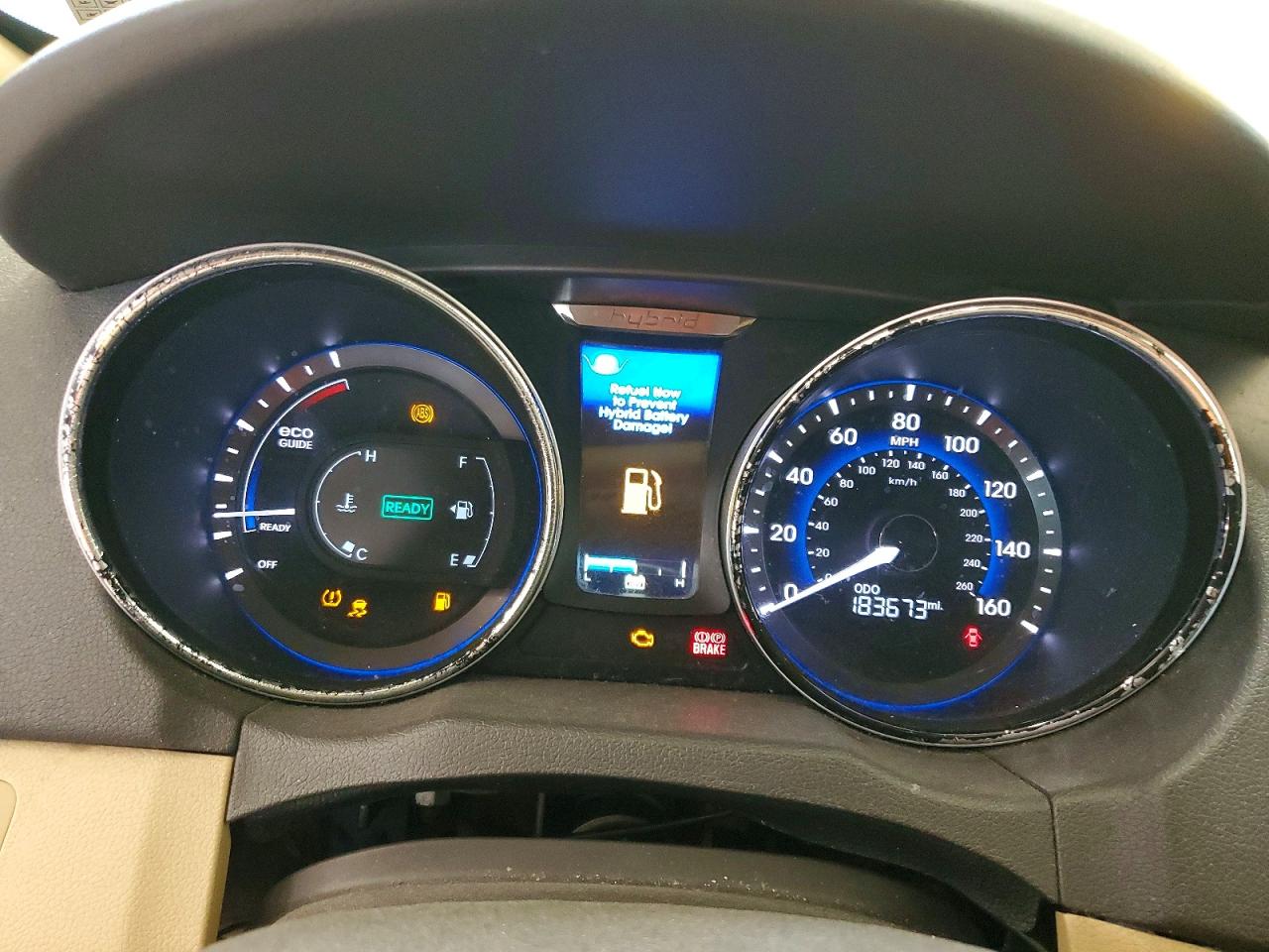 2013 Hyundai Sonata Hybrid White vin: KMHEC4A43DA068147