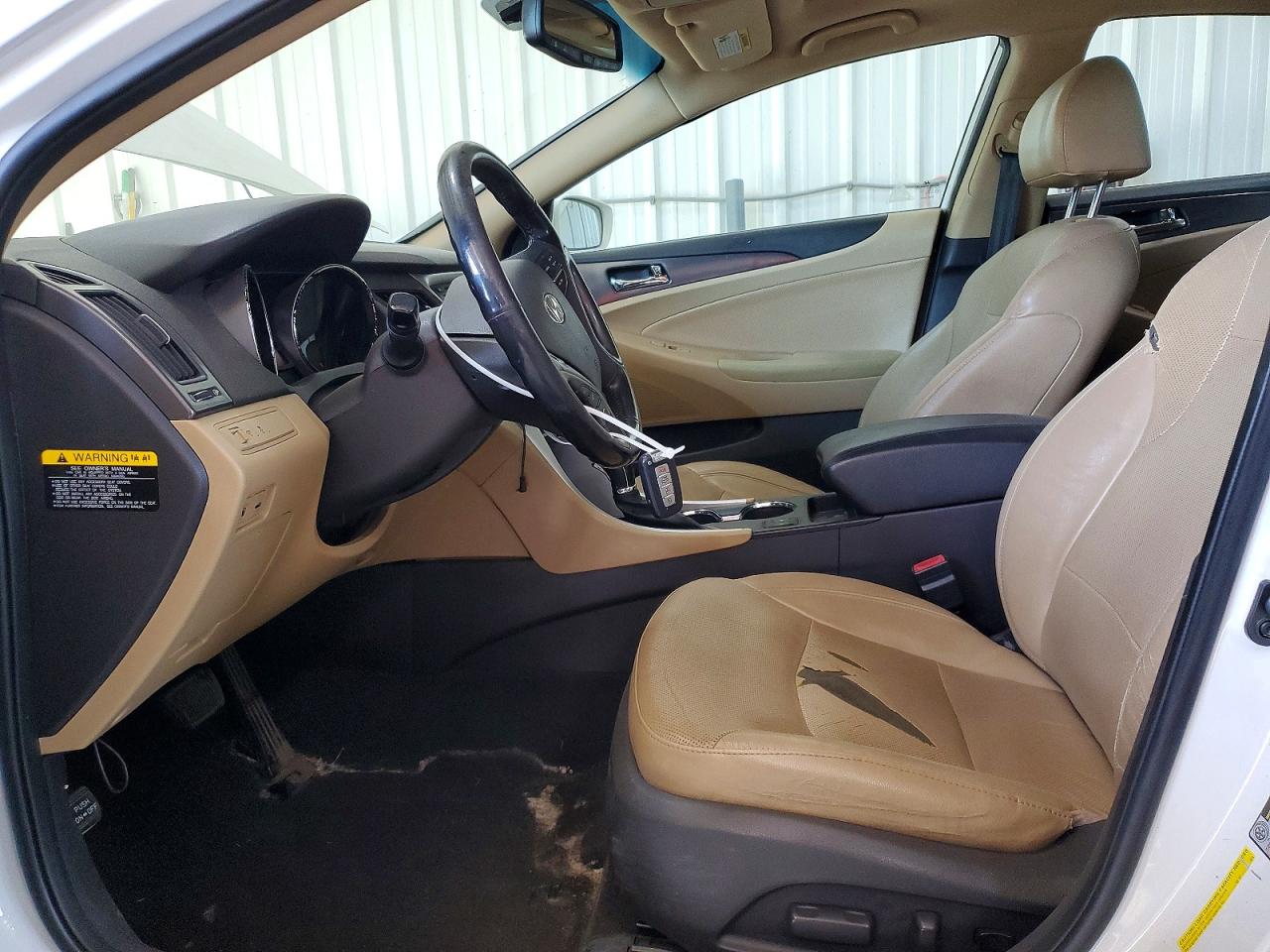 2013 Hyundai Sonata Hybrid White vin: KMHEC4A43DA068147