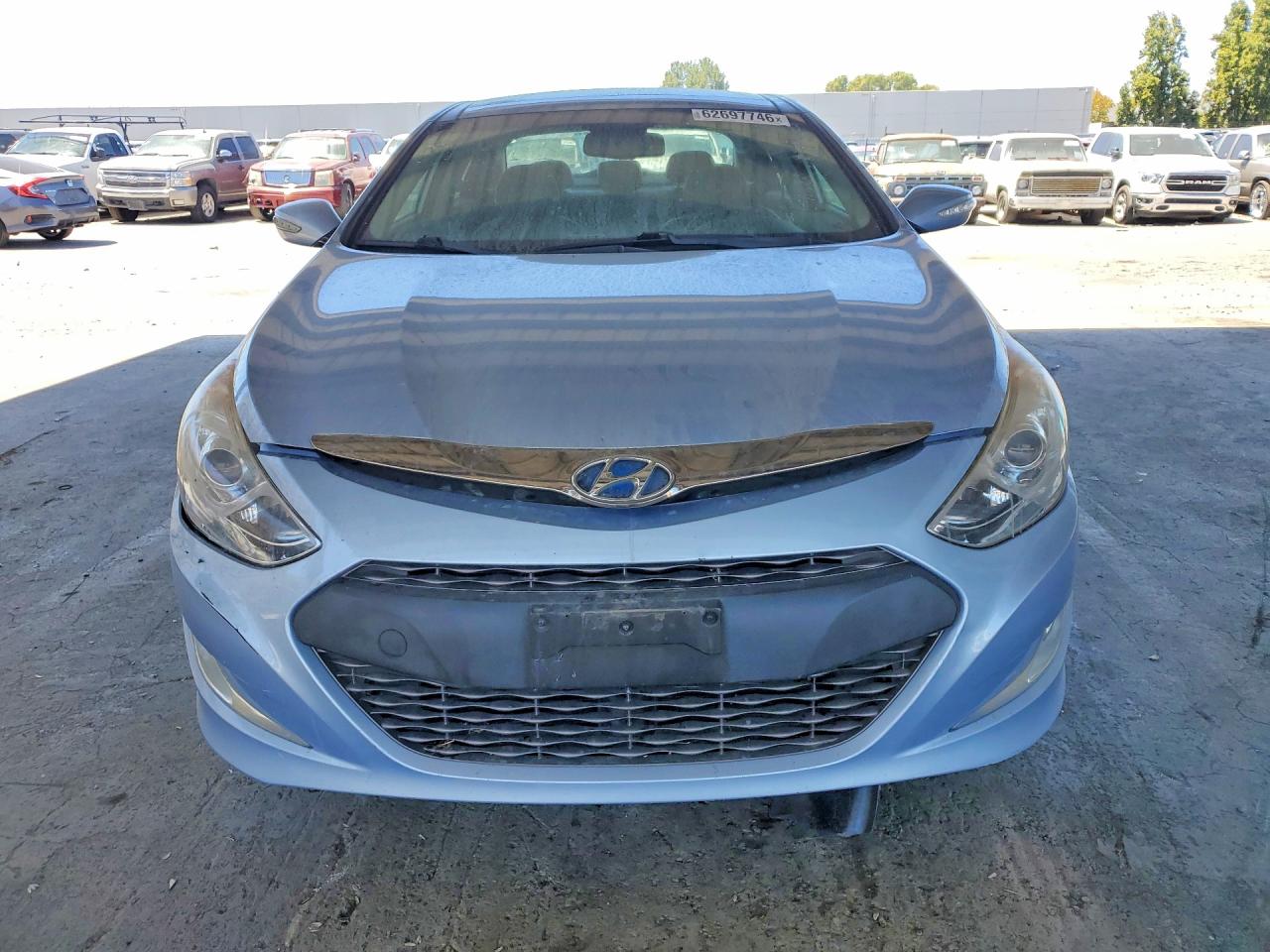 2013 Hyundai Sonata Hybrid Blue vin: KMHEC4A43DA071467