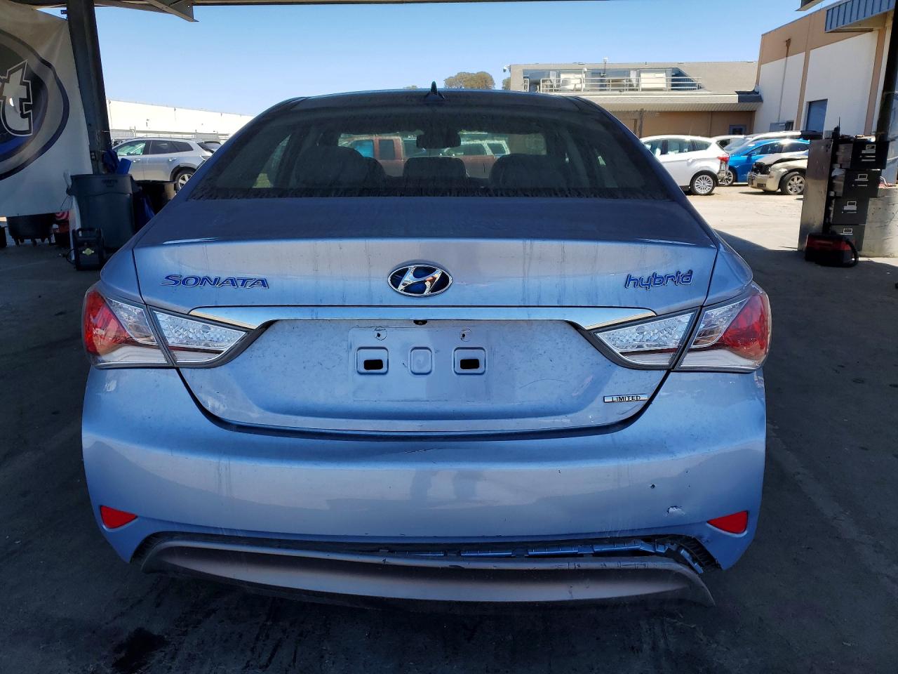 2013 Hyundai Sonata Hybrid Blue vin: KMHEC4A43DA071467