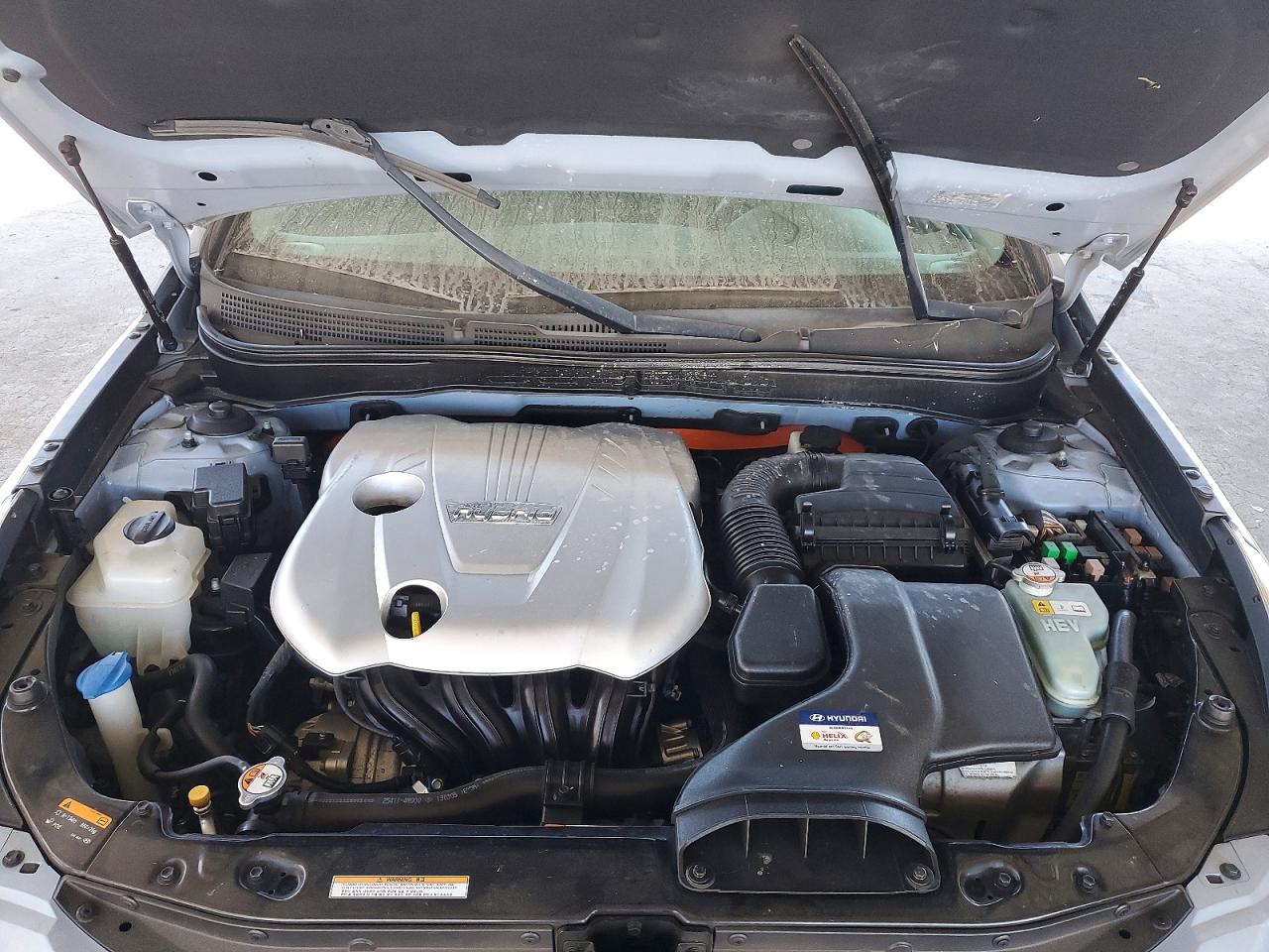 2013 Hyundai Sonata Hybrid Blue vin: KMHEC4A43DA071467