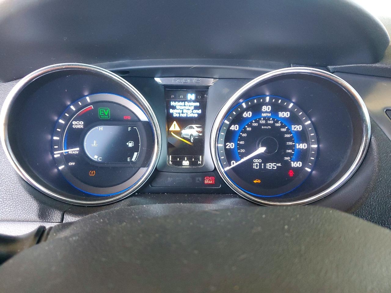 2013 Hyundai Sonata Hybrid Blue vin: KMHEC4A43DA071467