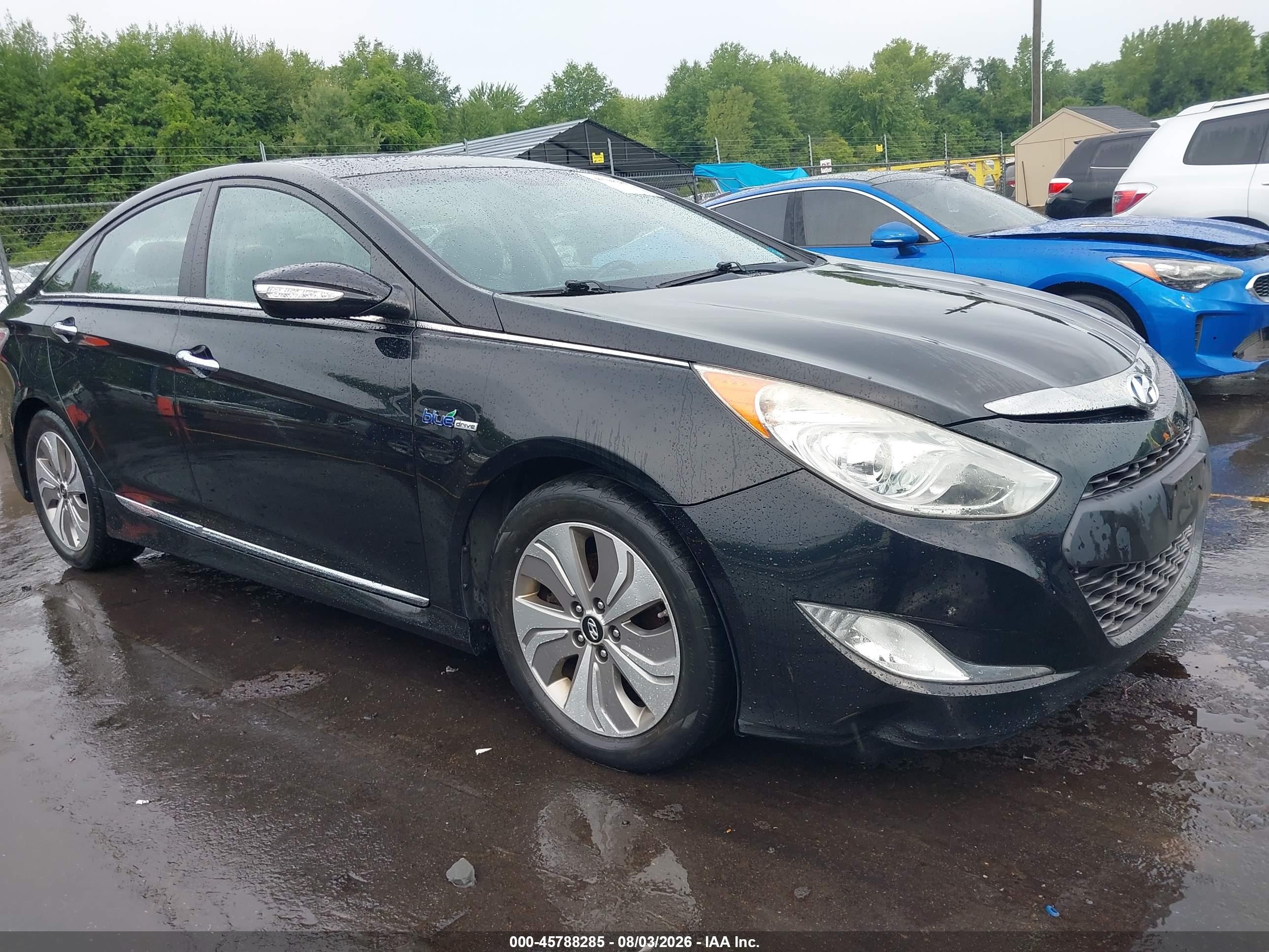 2013 Hyundai Sonata Hybrid Limited Black vin: KMHEC4A43DA072375