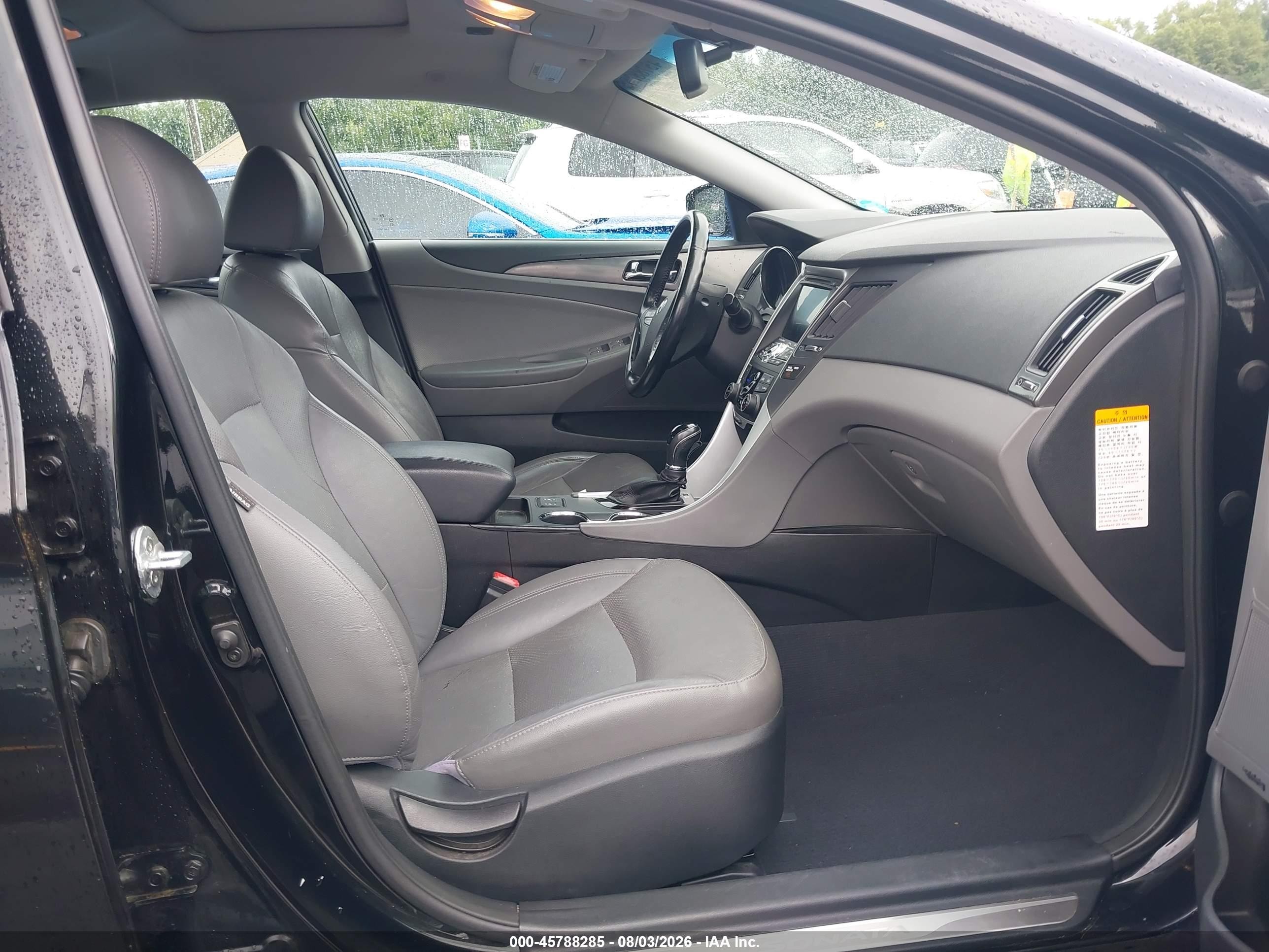 2013 Hyundai Sonata Hybrid Limited Black vin: KMHEC4A43DA072375