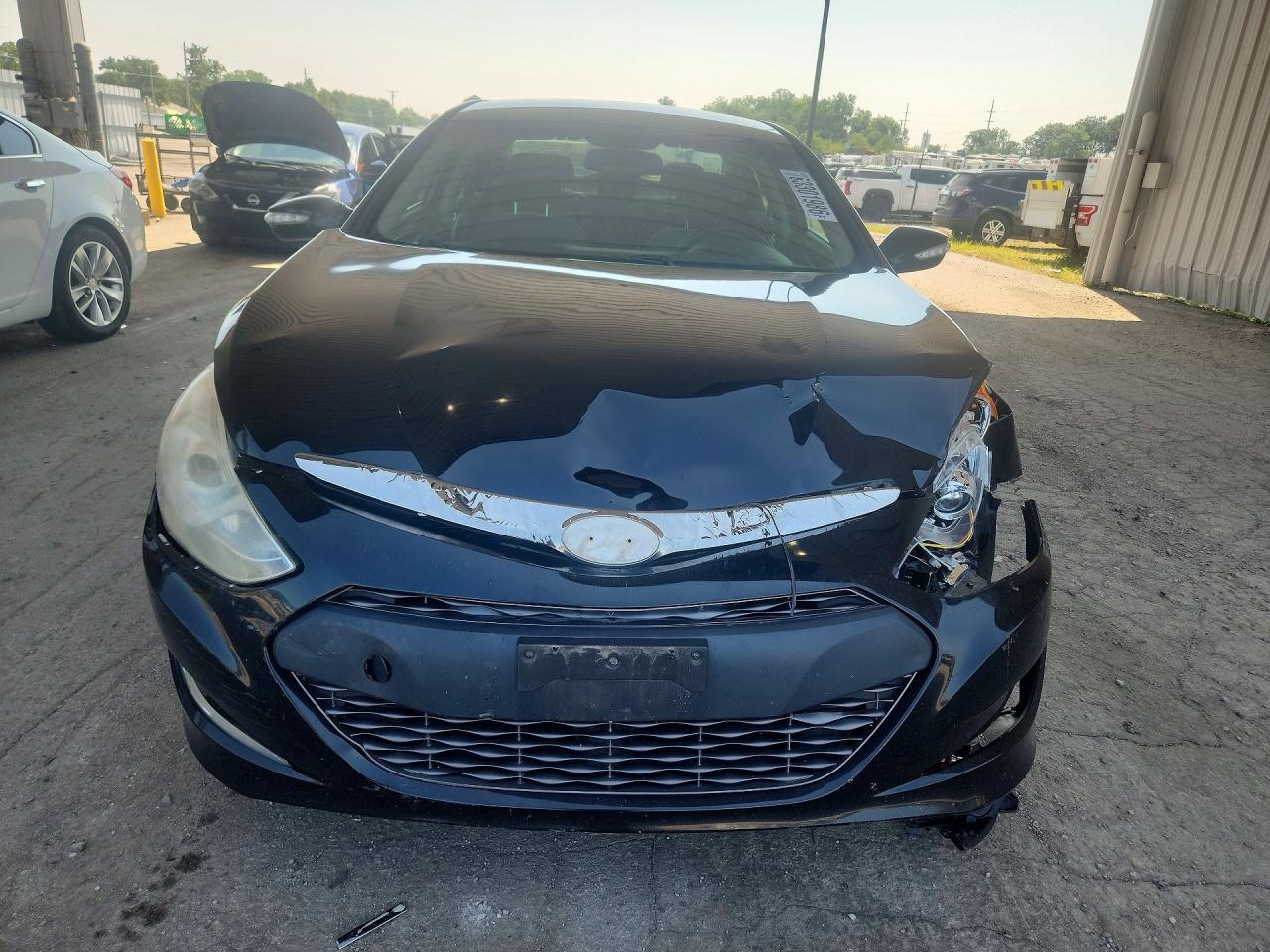 2013 Hyundai Sonata Hybrid Black vin: KMHEC4A43DA082694