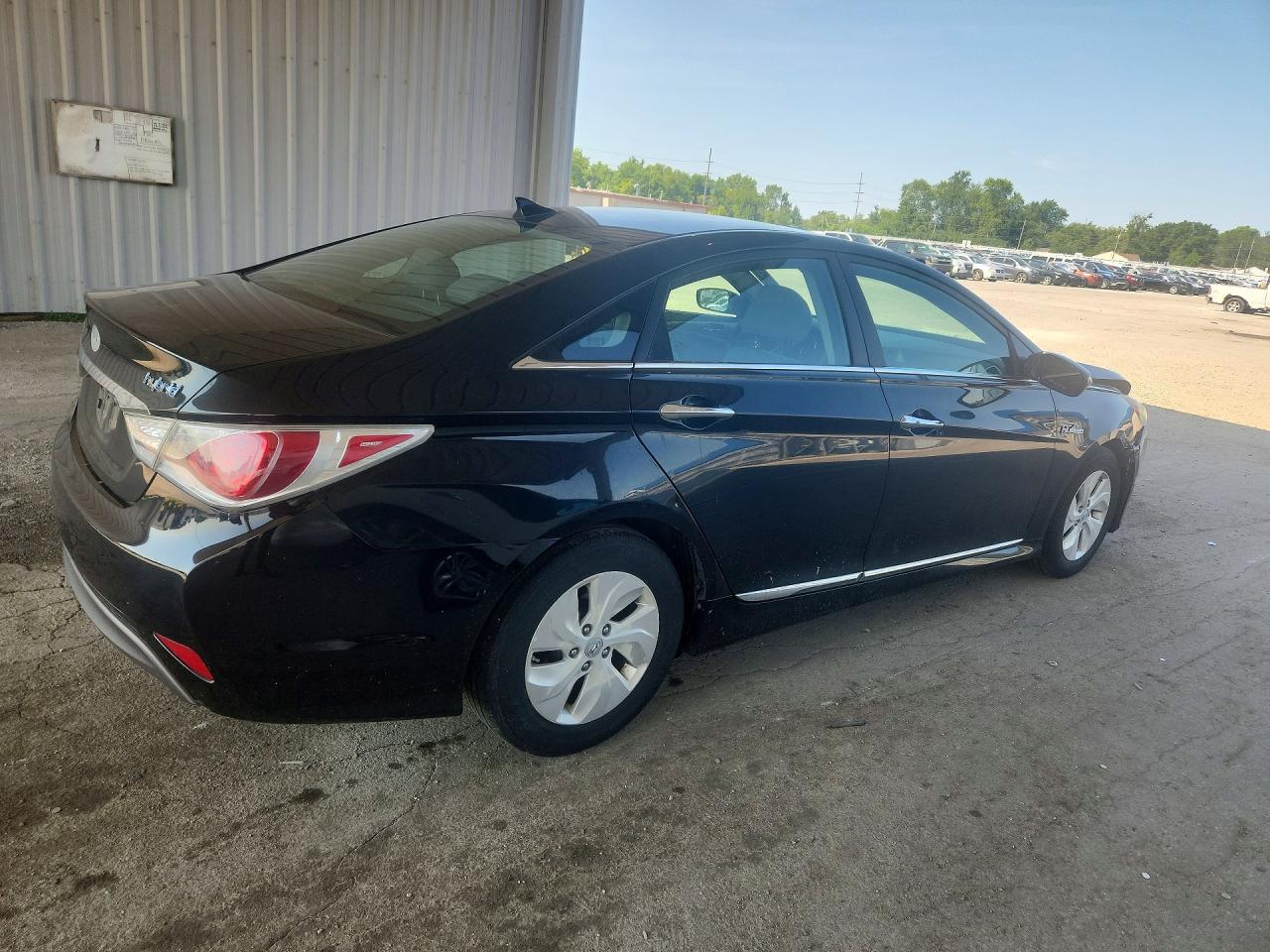 2013 Hyundai Sonata Hybrid Black vin: KMHEC4A43DA082694