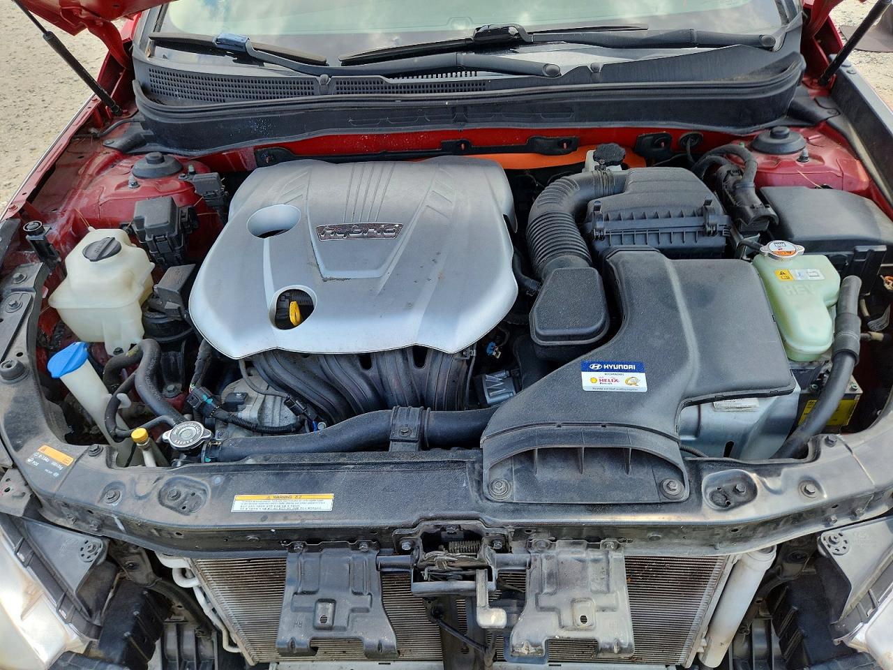 2013 Hyundai Sonata Hybrid Burgundy vin: KMHEC4A43DA084042