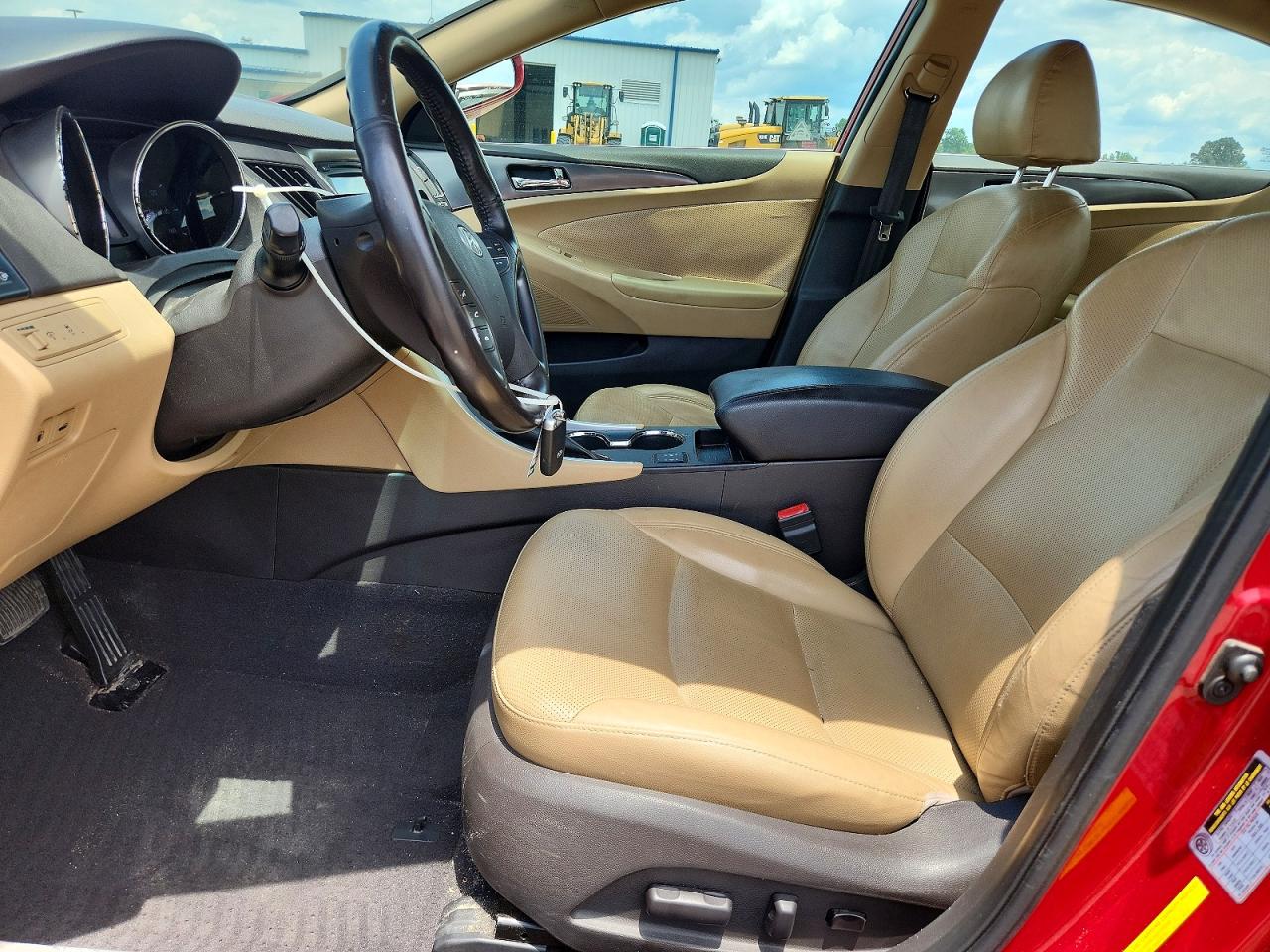 2013 Hyundai Sonata Hybrid Burgundy vin: KMHEC4A43DA084042