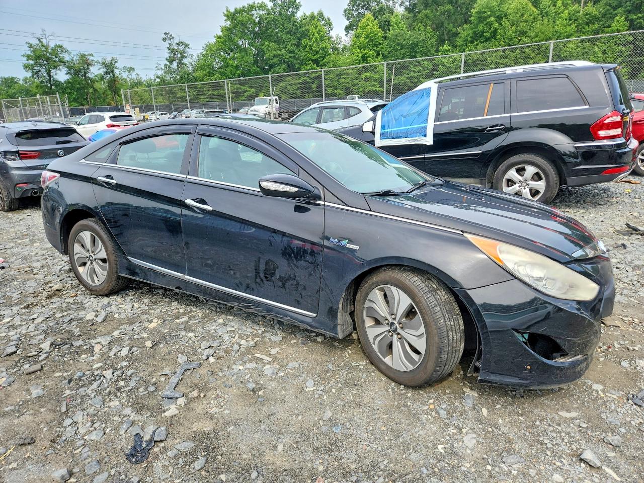 2013 Hyundai Sonata Hybrid Black vin: KMHEC4A43DA084297