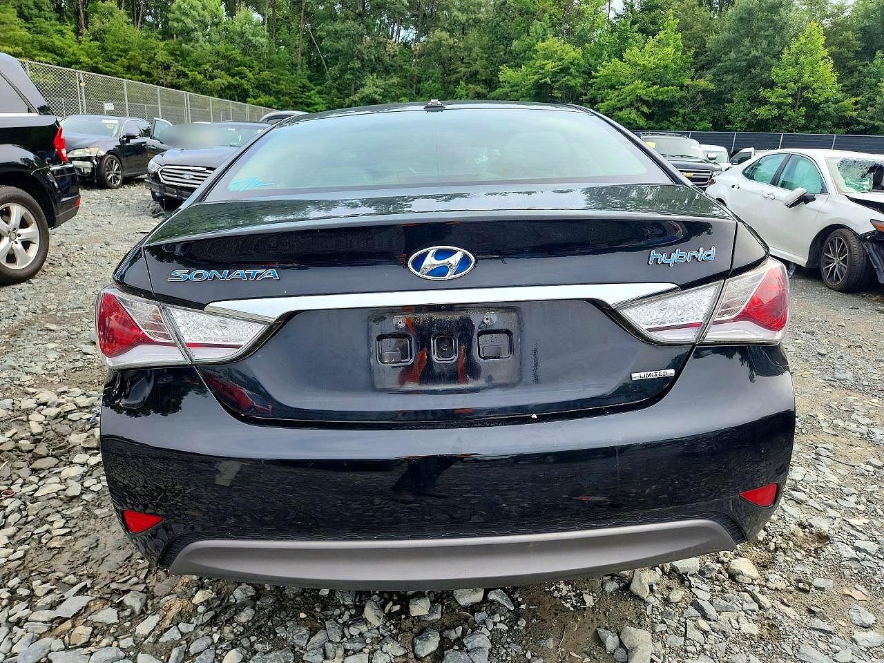 2013 Hyundai Sonata Hybrid Black vin: KMHEC4A43DA084297