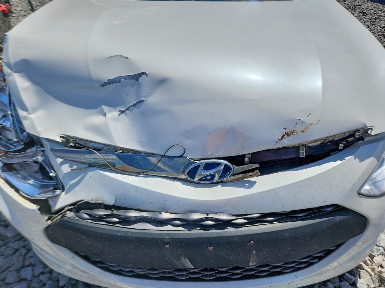 2013 Hyundai Sonata Hybrid White vin: KMHEC4A43DA095655
