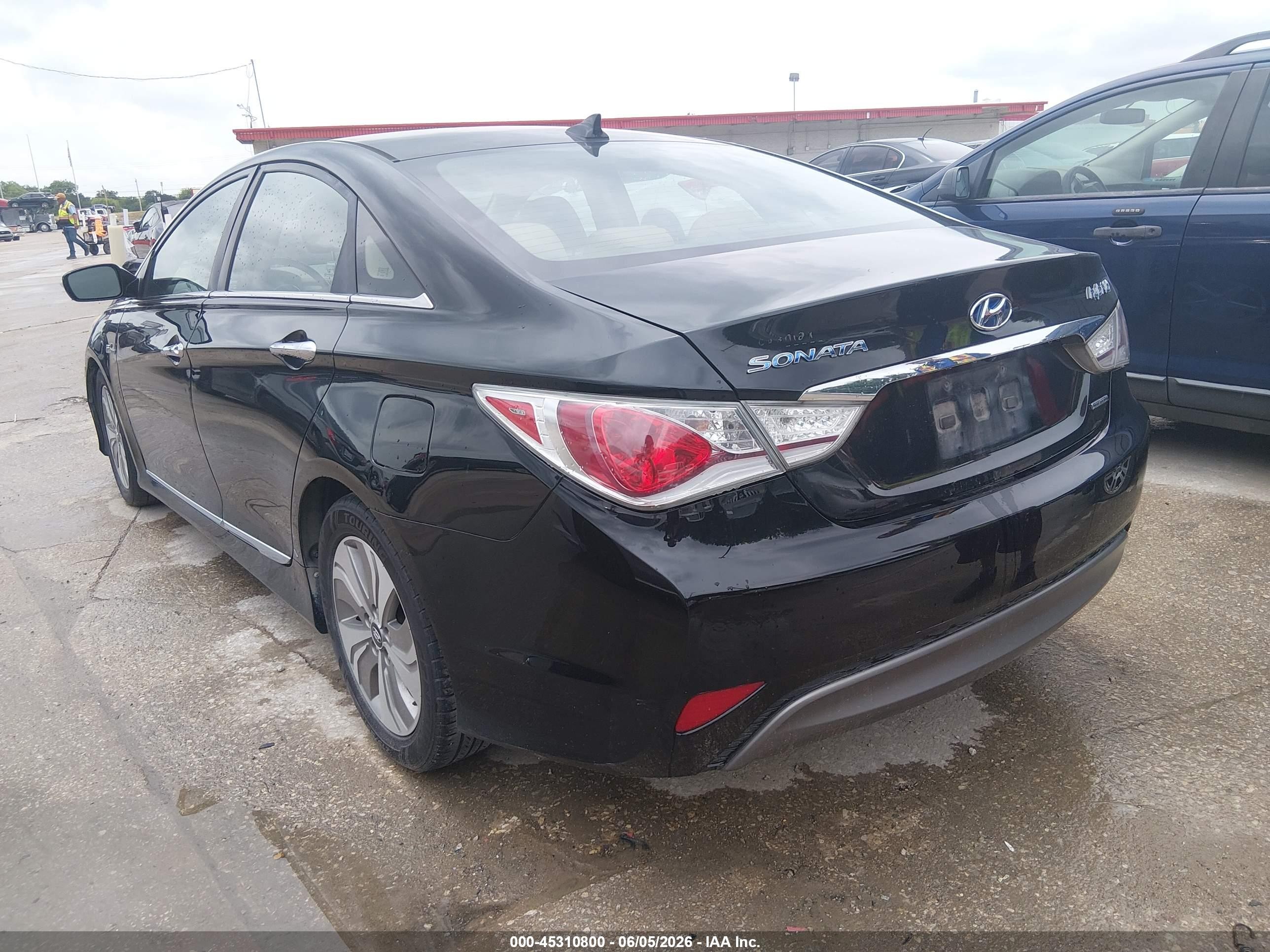 2013 Hyundai Sonata Hybrid Limited Black vin: KMHEC4A43DA099088